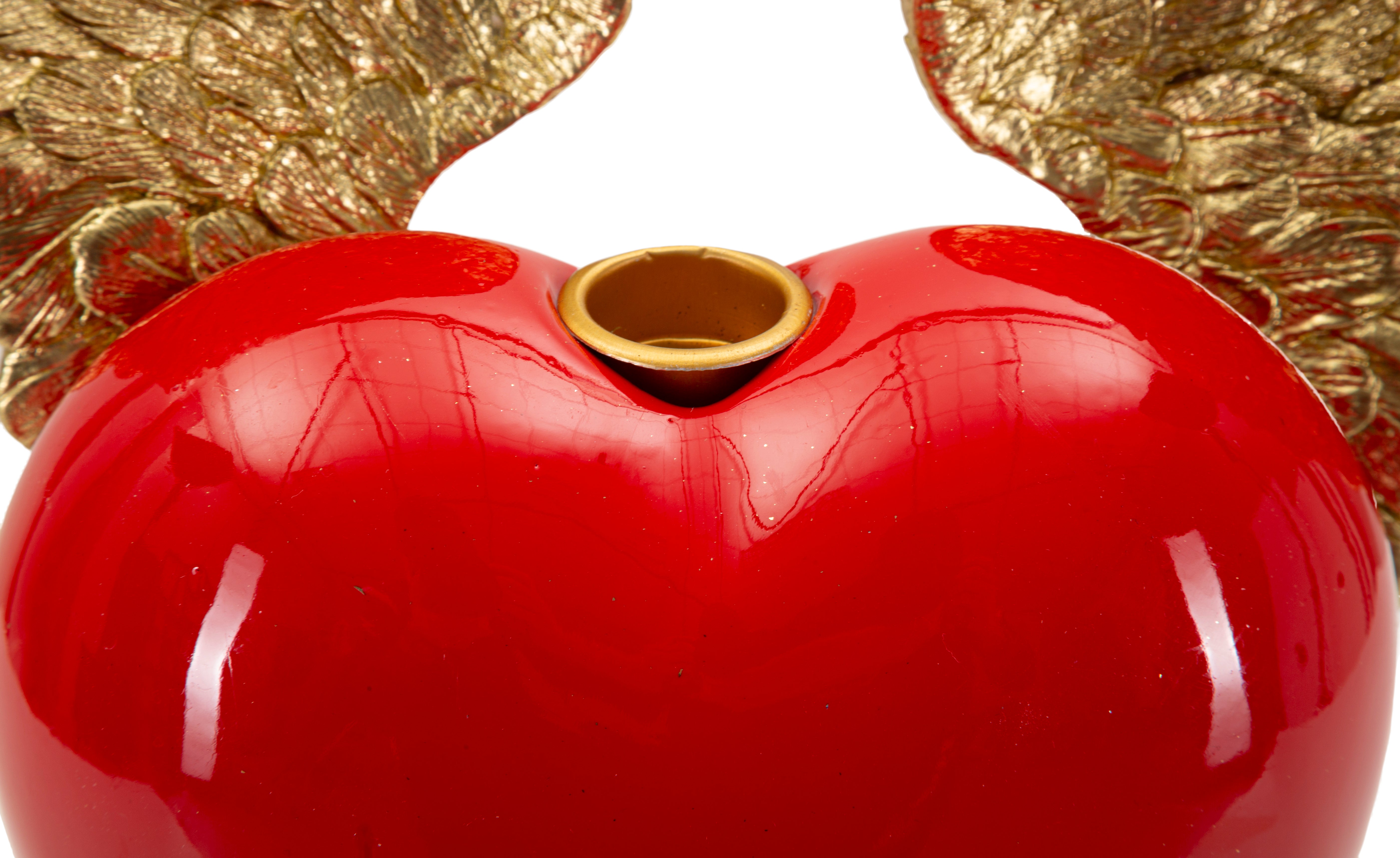 Cuore Volante Kerzenhalter Herz mit Flügeln Dekoration