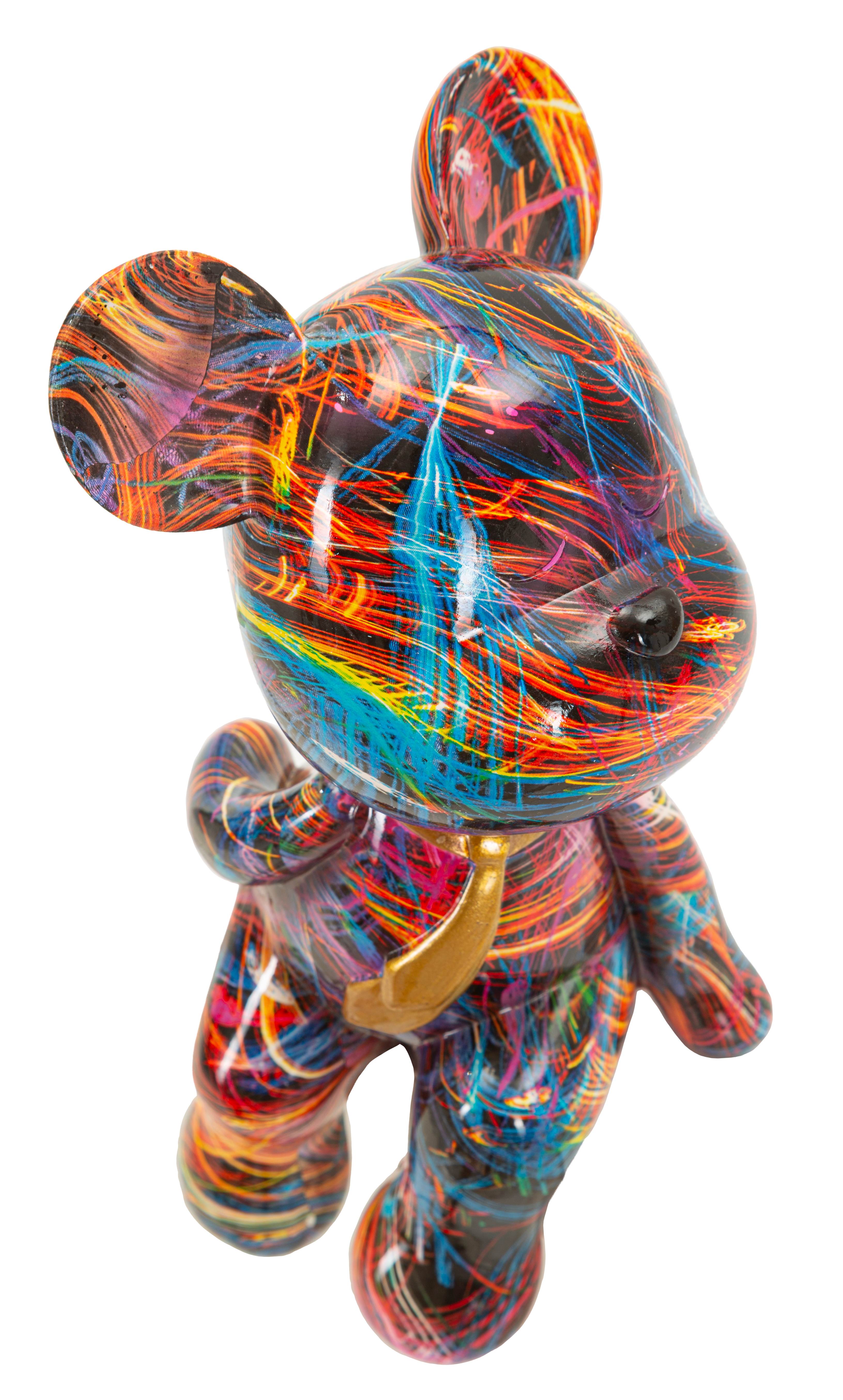 Dekofigur Psycoro Streetart Bär modern bunt