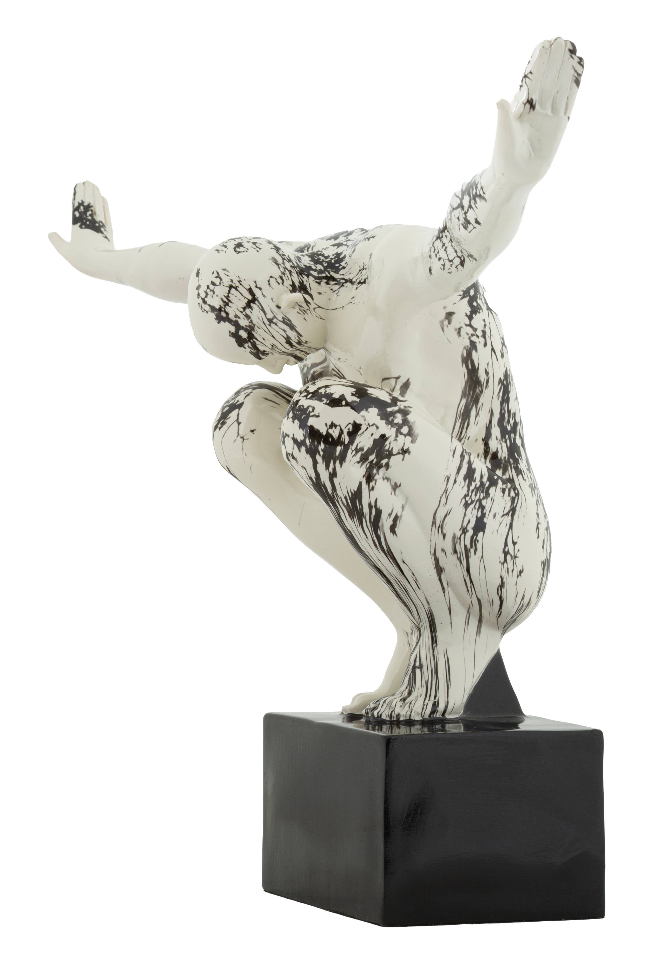 Dekofigur Gymnastik Skulptur Okinawa modern 50 cm