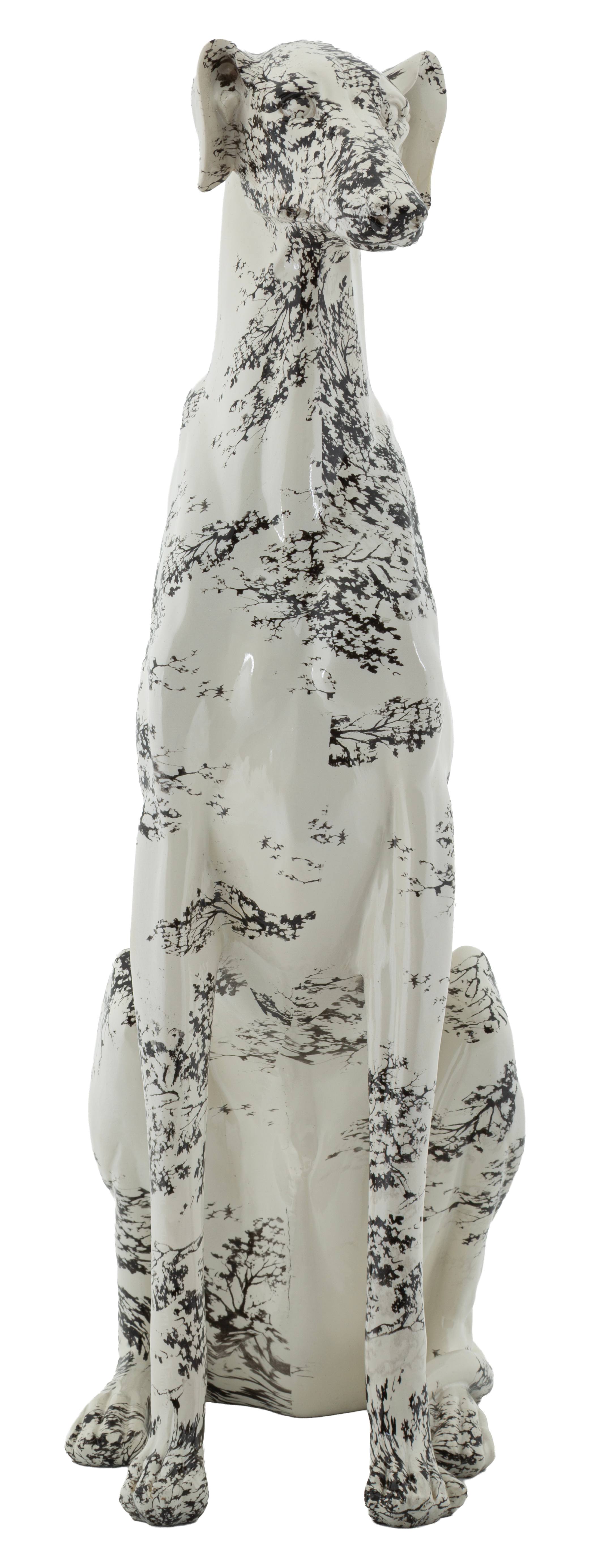 Skulptur Okinawa Canis Dekofigur Hund modern 78 cm