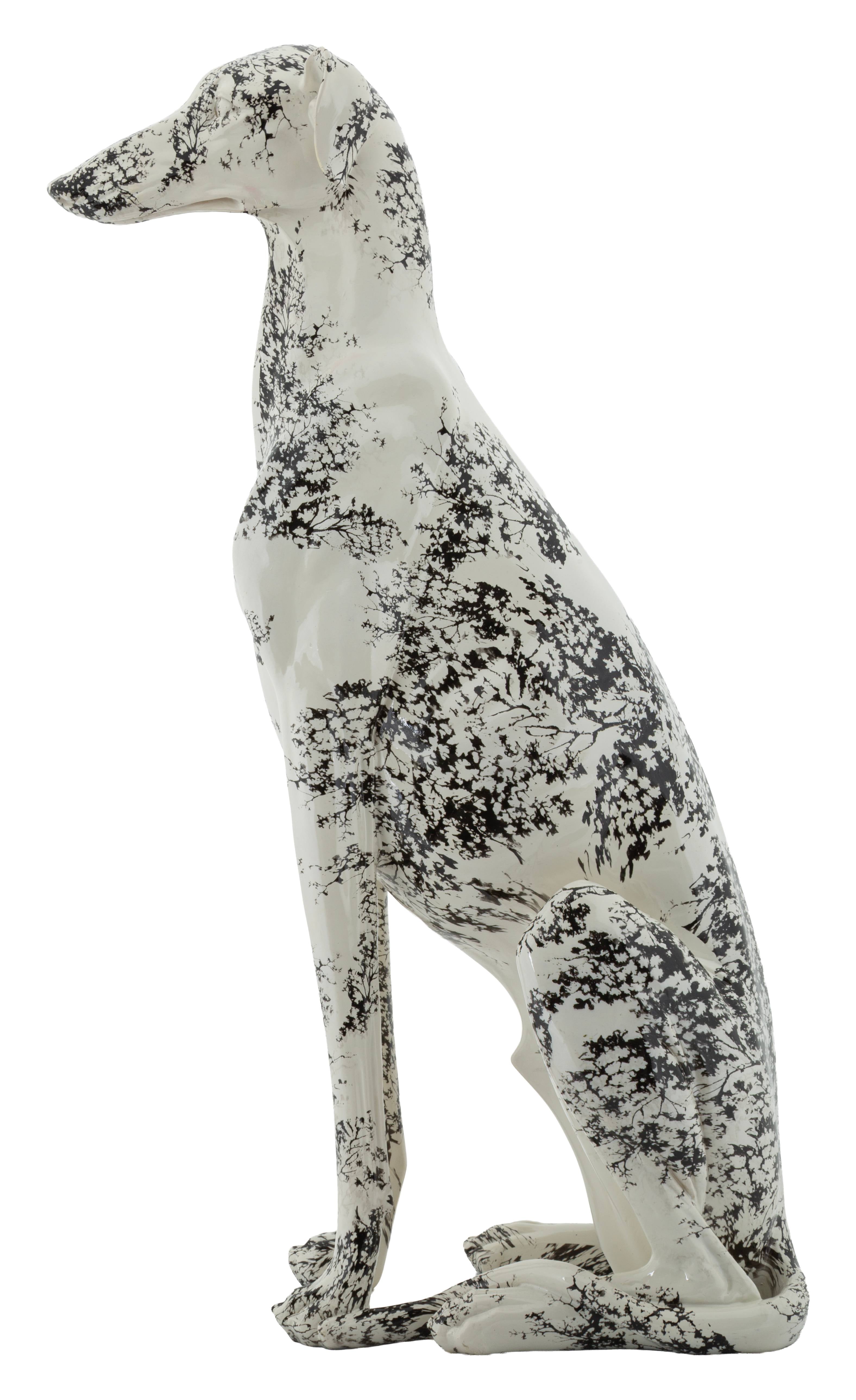 Skulptur Okinawa Canis Dekofigur Hund modern 78 cm