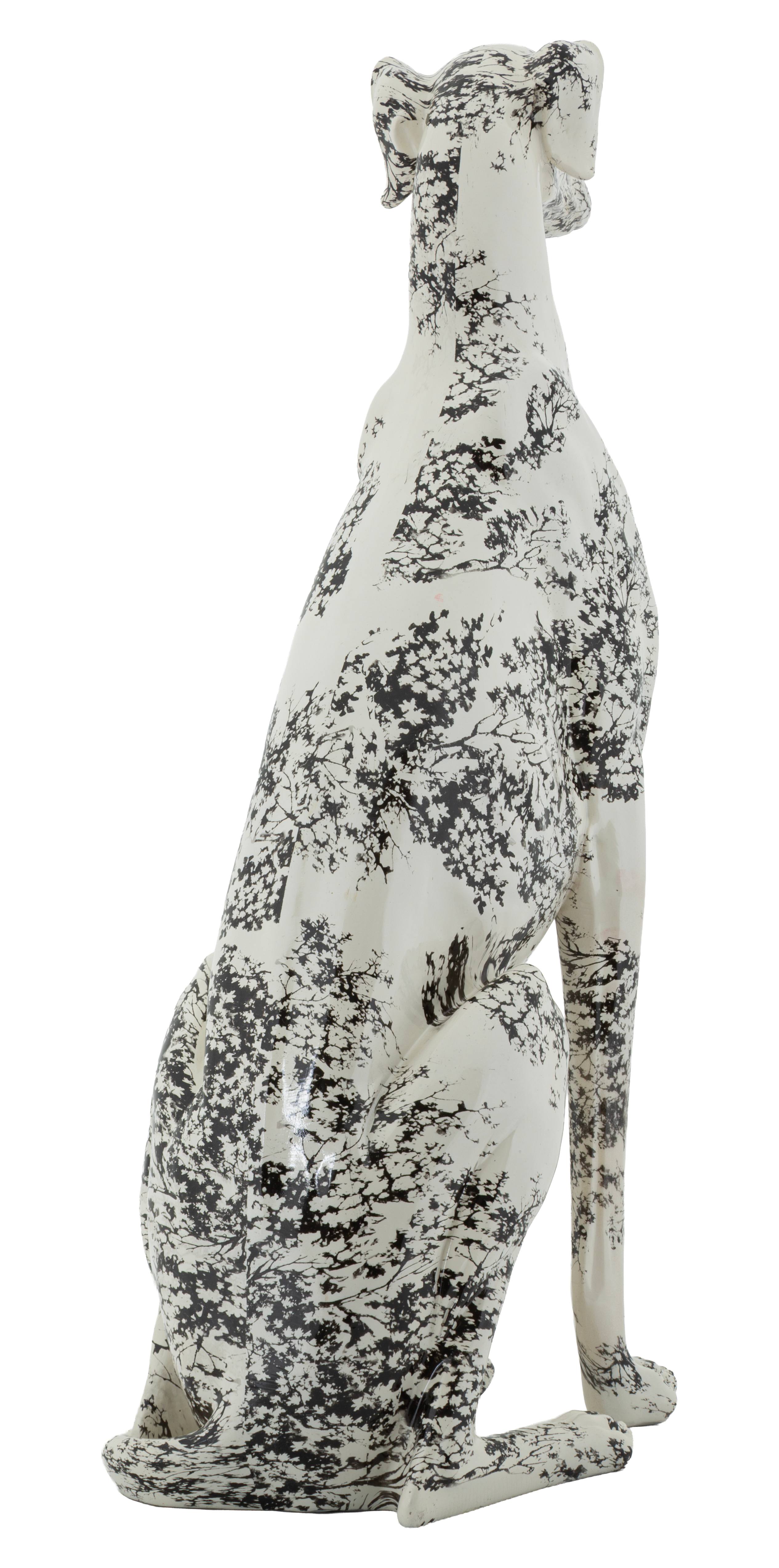 Skulptur Okinawa Canis Dekofigur Hund modern 78 cm