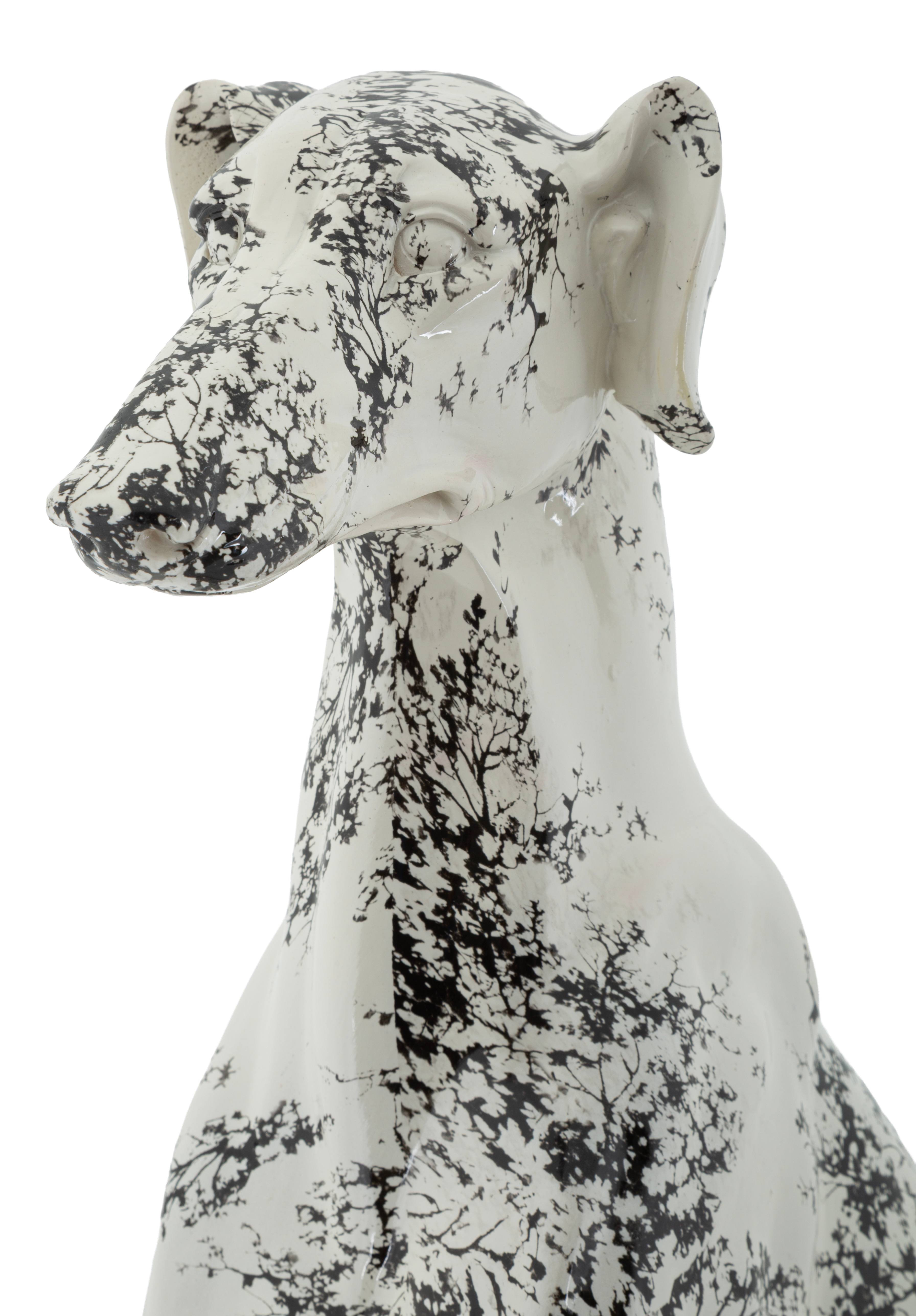 Skulptur Okinawa Canis Dekofigur Hund modern 78 cm