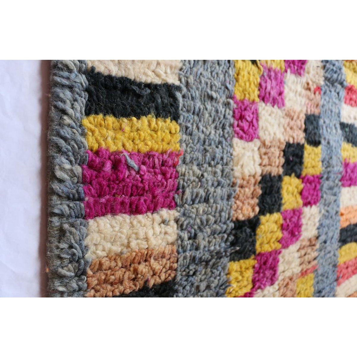 Marokkaner Berberkorridor Teppich reines Woll 71 x 413 cm