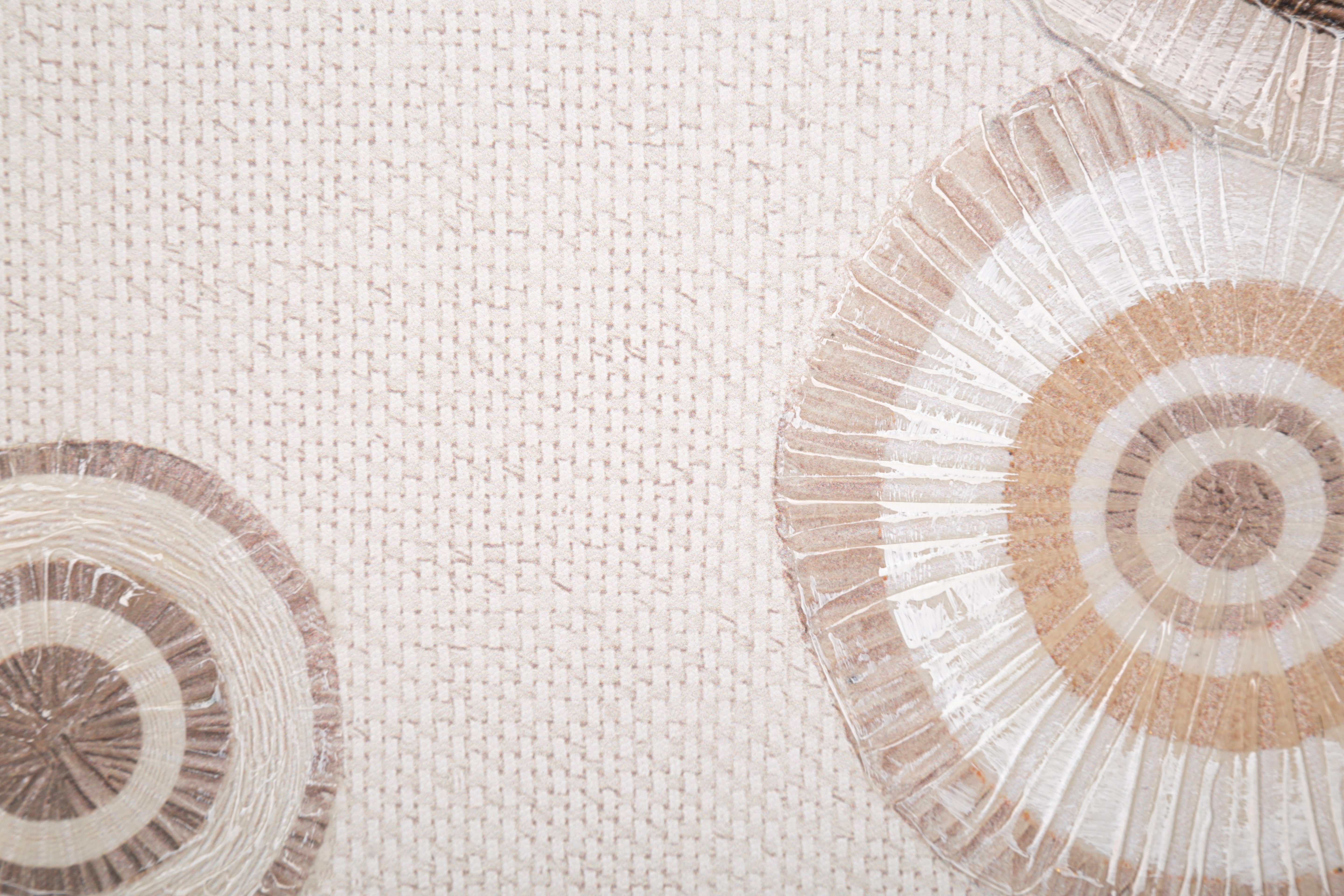 Wandbild Circly Naturstruktur Boho Chic 50x100cm Leinwand Deko