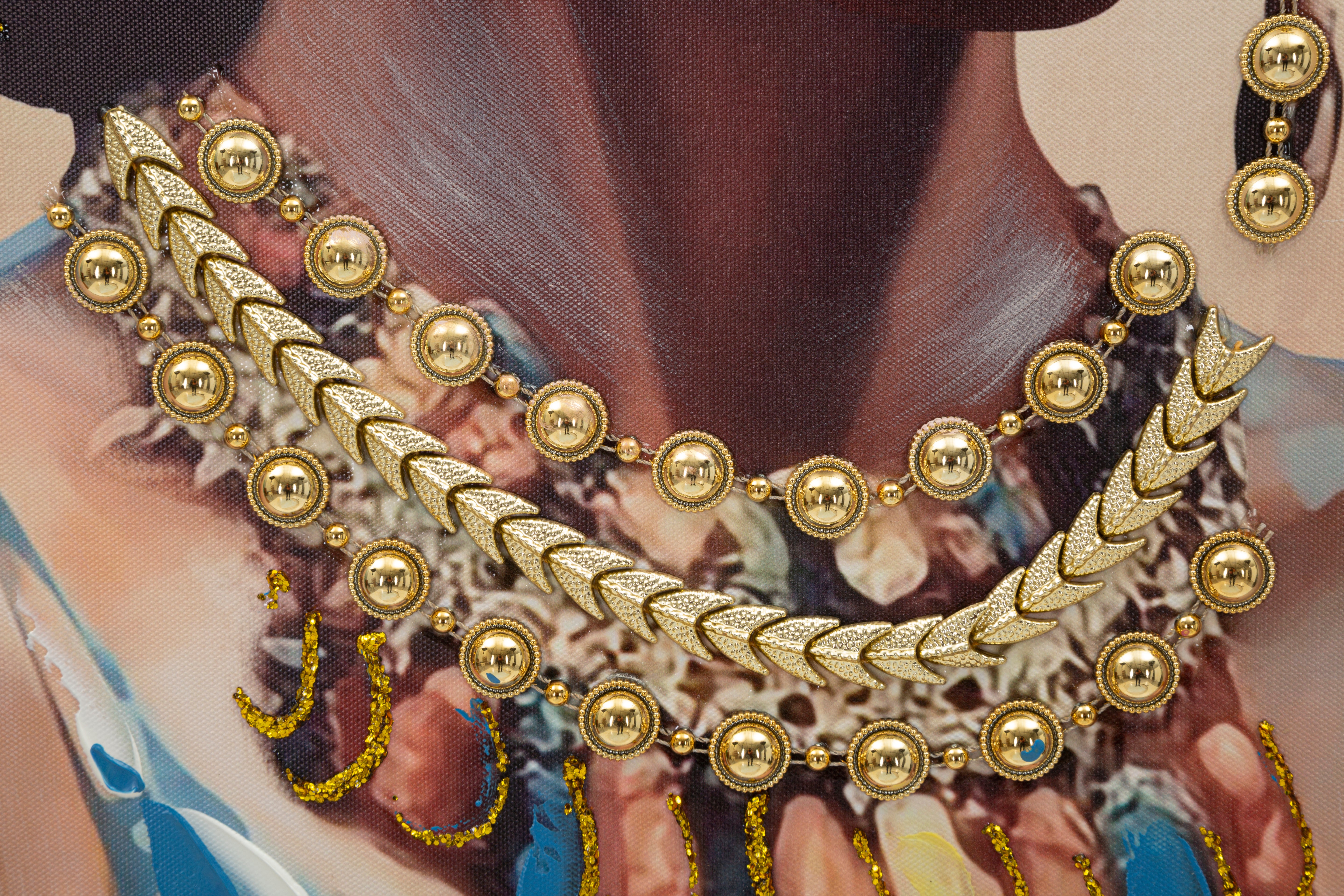 Wandbild Ayda Elegance Frauenportrait Leinwand Mit Rahmen 72x102cm