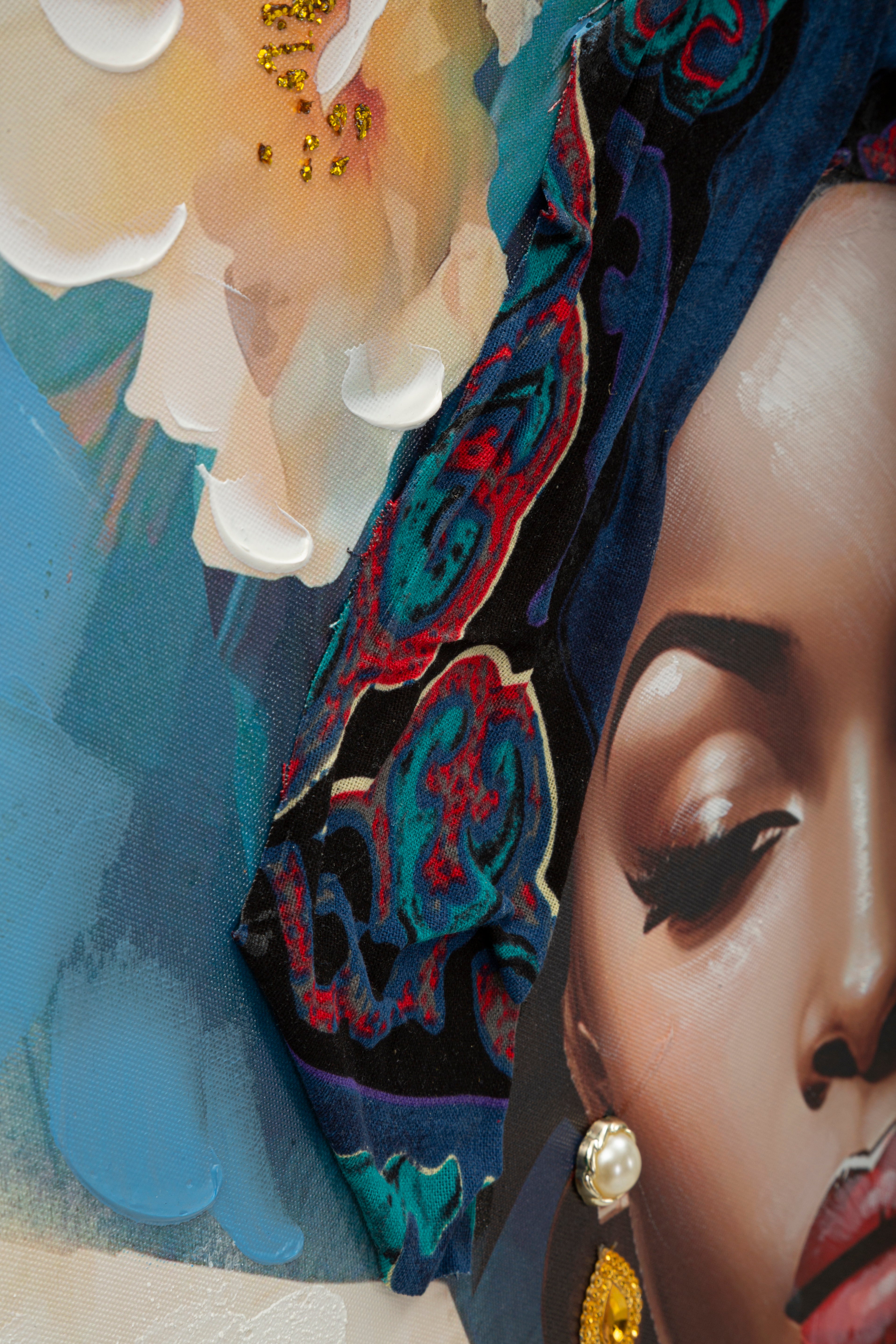 Wandbild Ayda Beauty Frauenportrait Leinwand Mit Rahmen 72x102cm