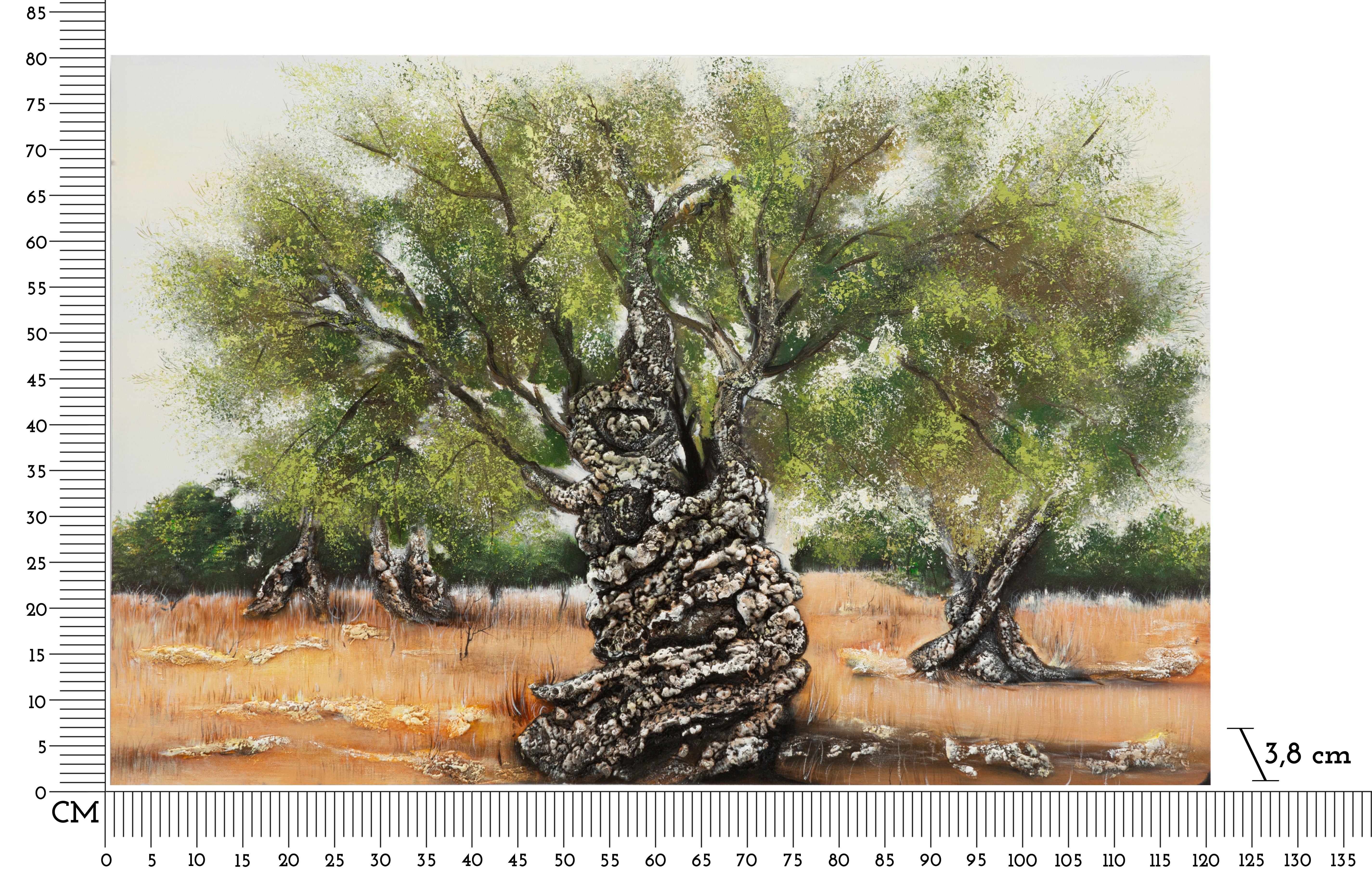 Wandbild Olivaro 120x80 Handgemaltes Leinwandbild Olivenbaum Landschaft