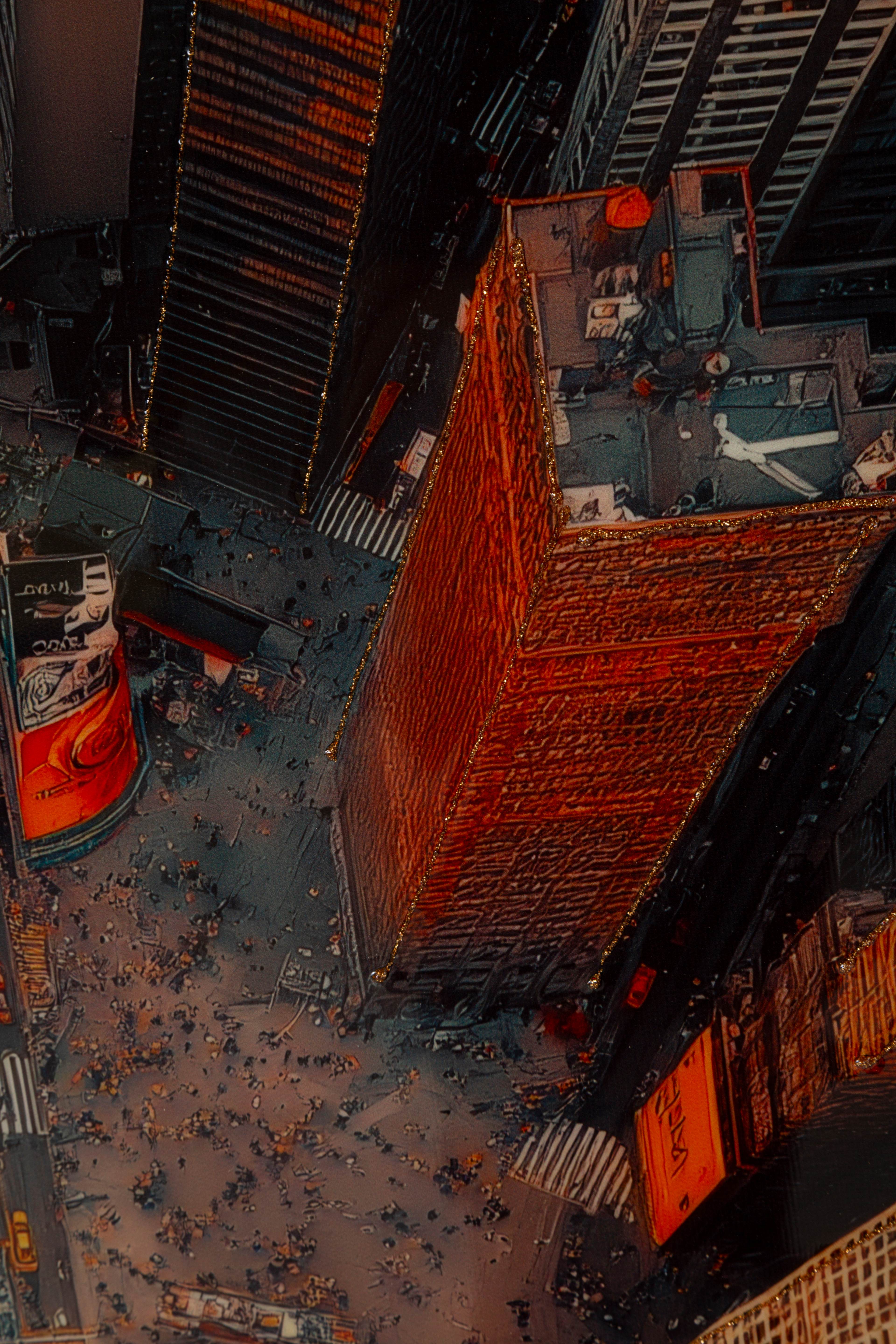 Wandbild Times Square Pulse New York Modern 102x72cm