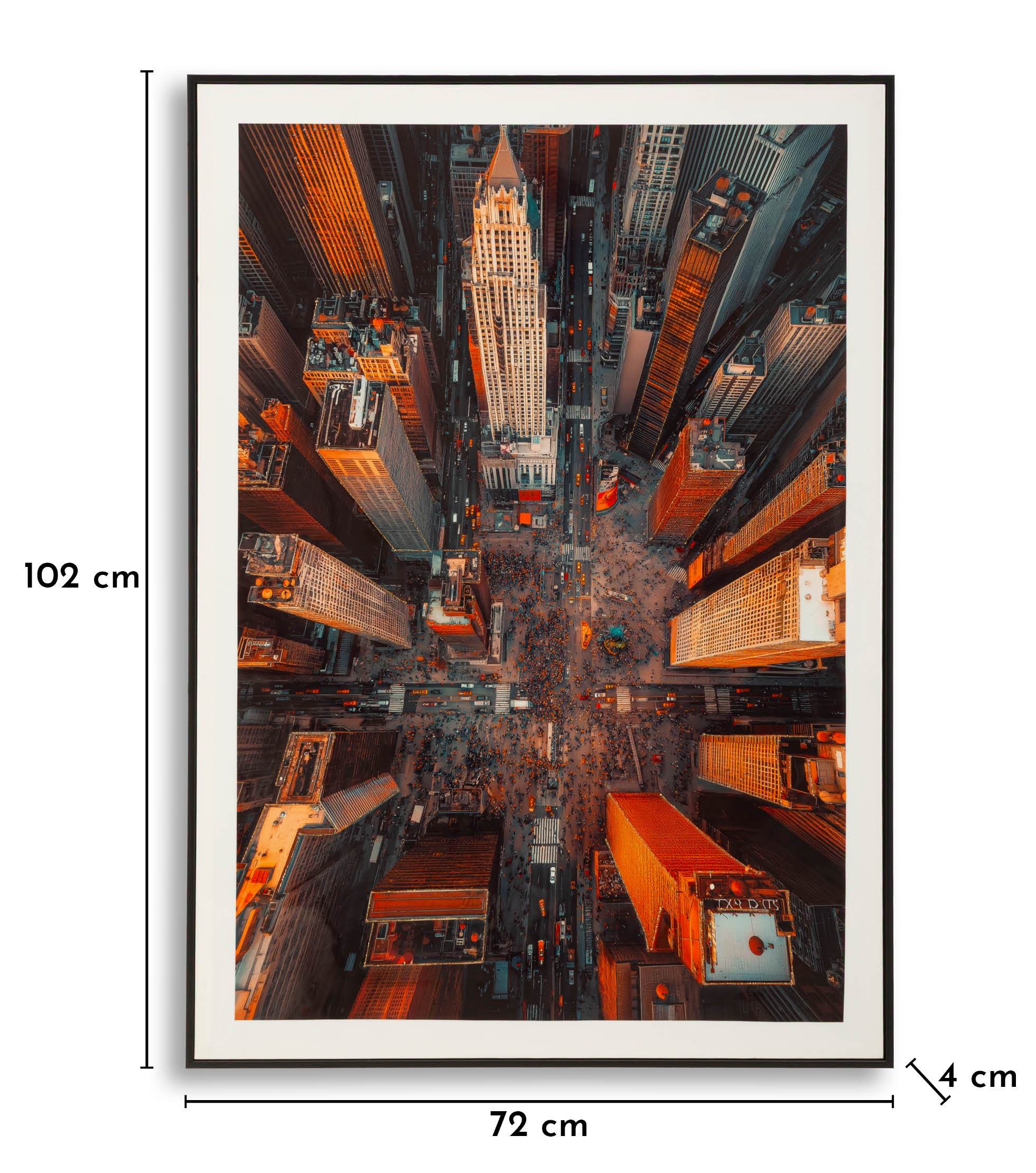 Wandbild Times Square Pulse New York Modern 102x72cm