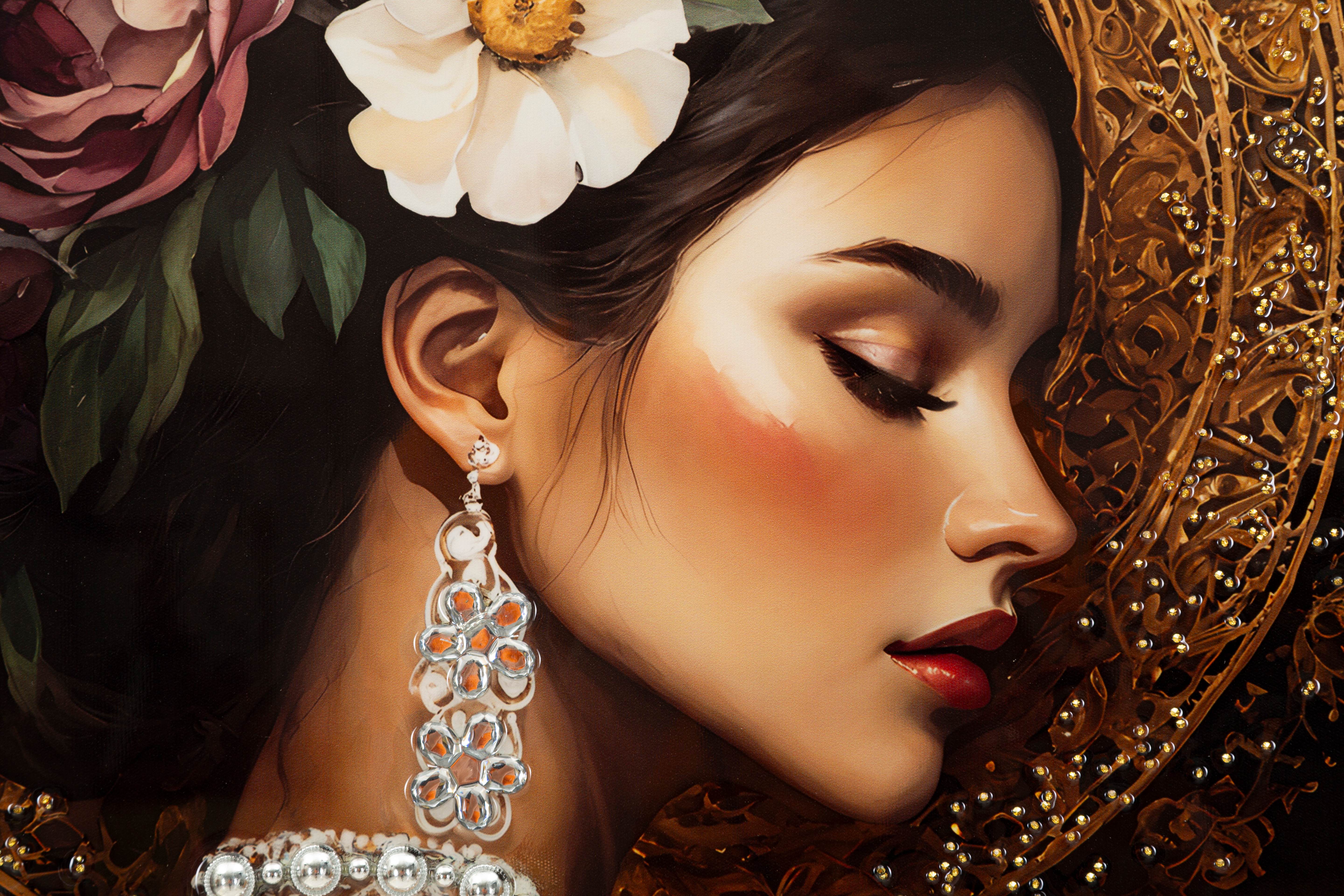 Wandbild Aurelia Persian Elegance Glamour Frau 92x62cm