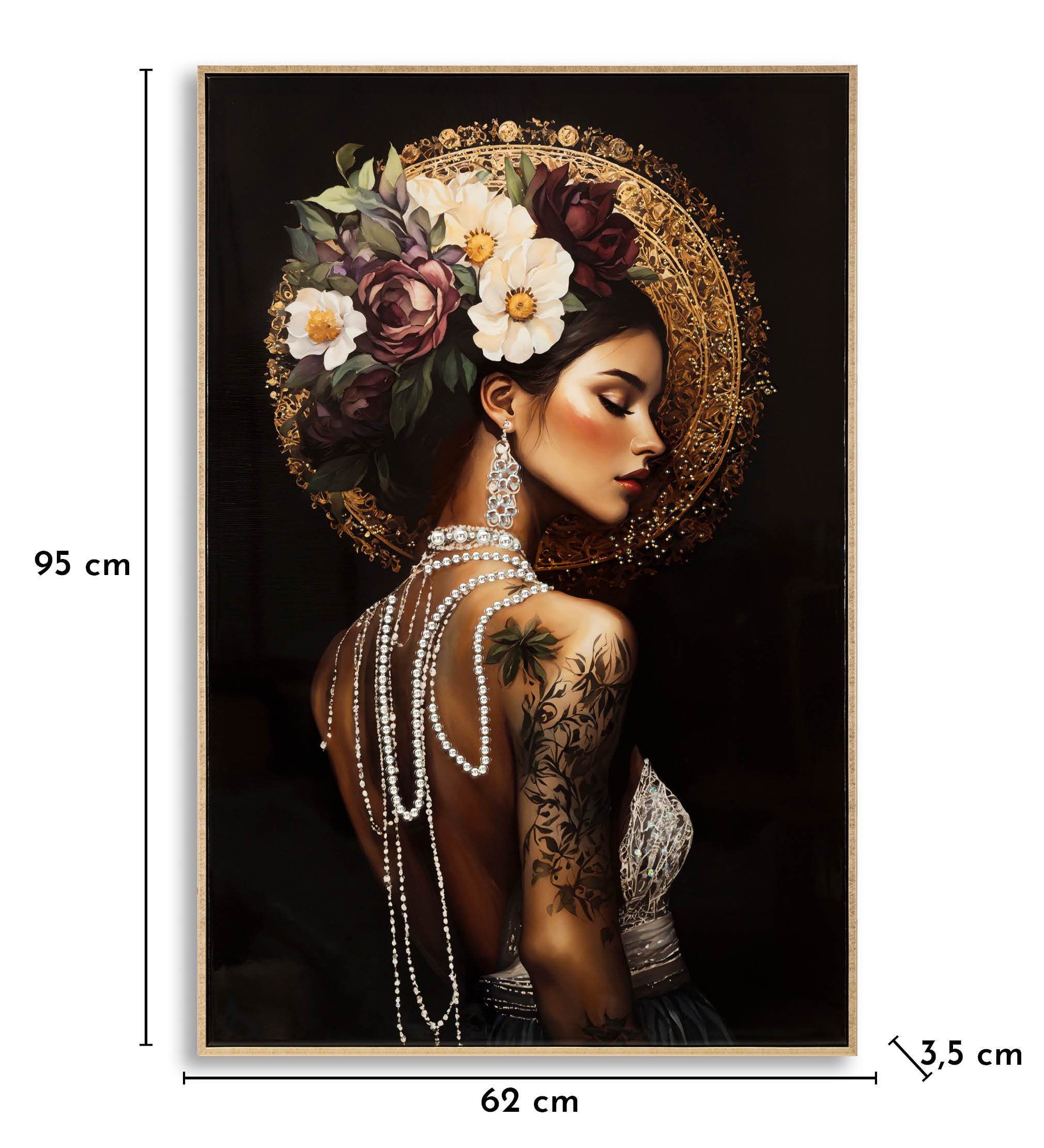 Wandbild Aurelia Persian Elegance Glamour Frau 92x62cm