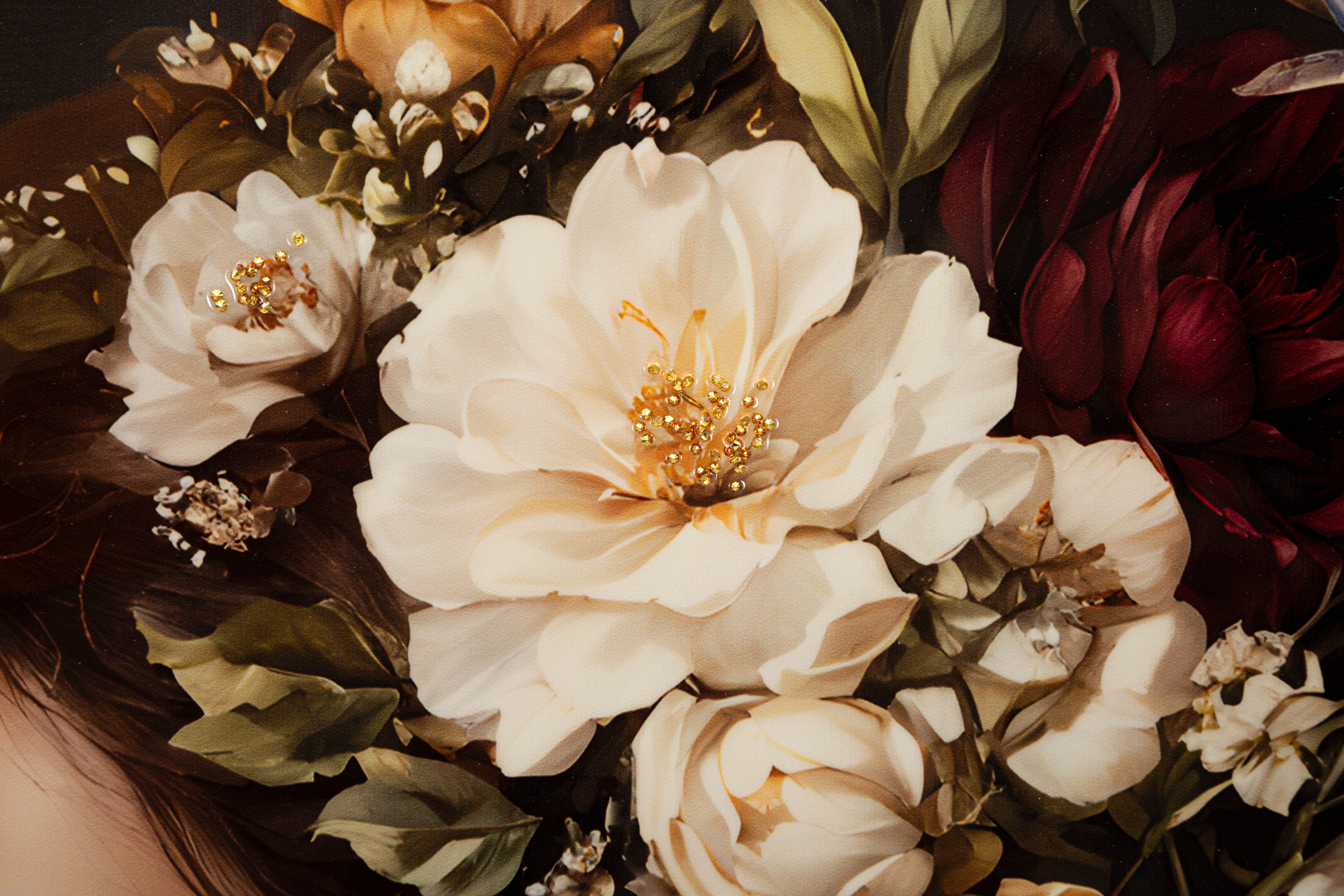 Wandbild Selena Persian Bloom Glamour Frau 92x62cm