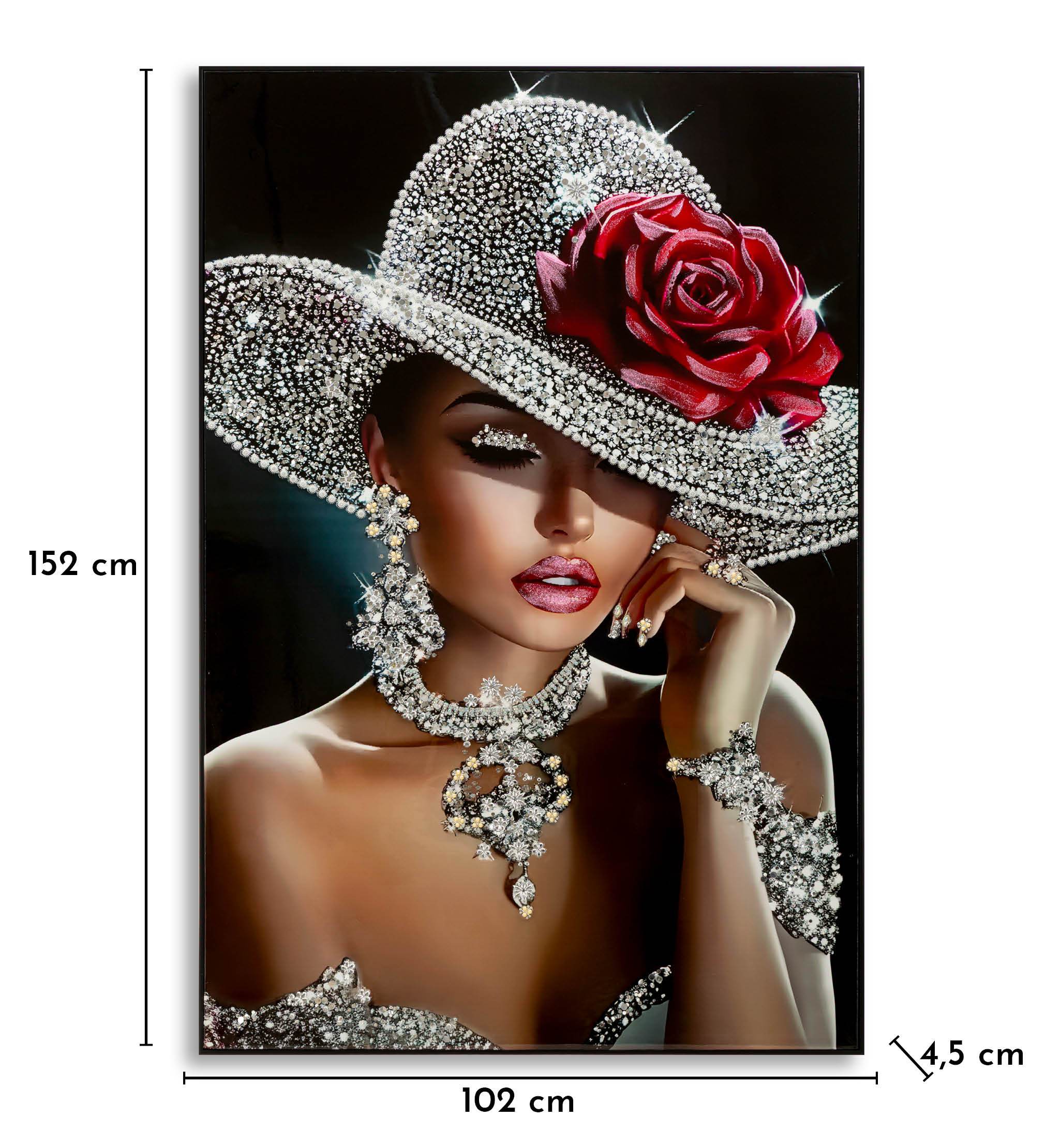 Wandbild Orléans Belle Éclat Glamour Frau 102x152cm