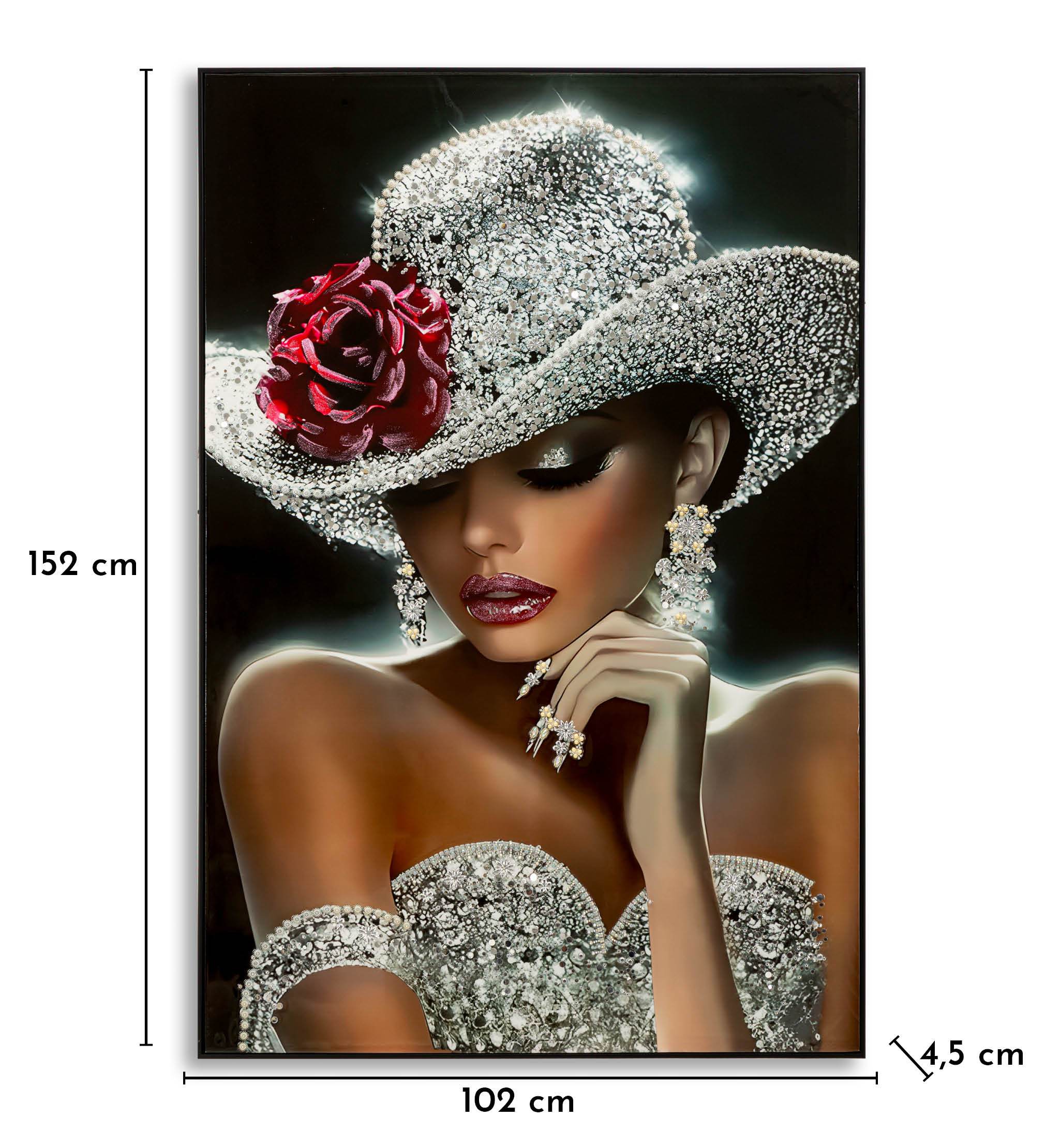 Wandbild Orléans Rouge Étoile Glamour Frau 102x152cm