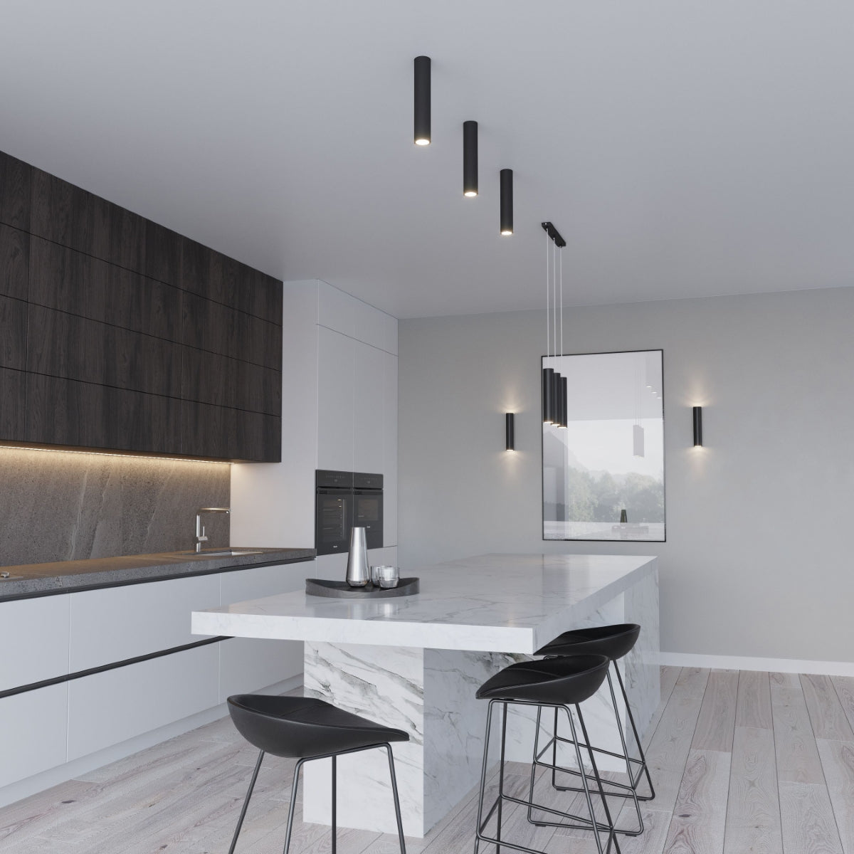 Pendelleuchte LAGOS 3L Schwarz – Moderne Pendellampe mit drei Lichtquellen