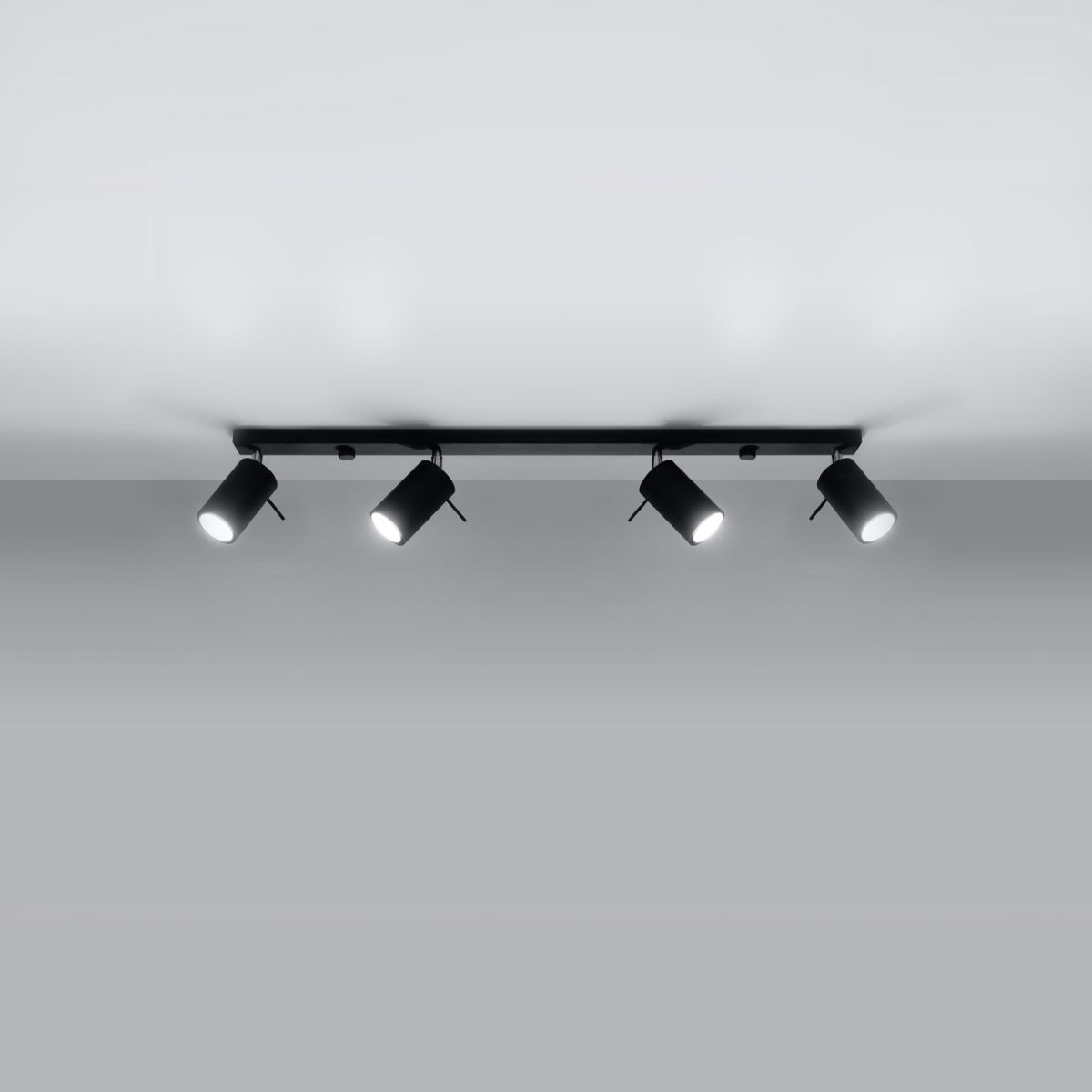Deckenleuchte RING 4L schwarz