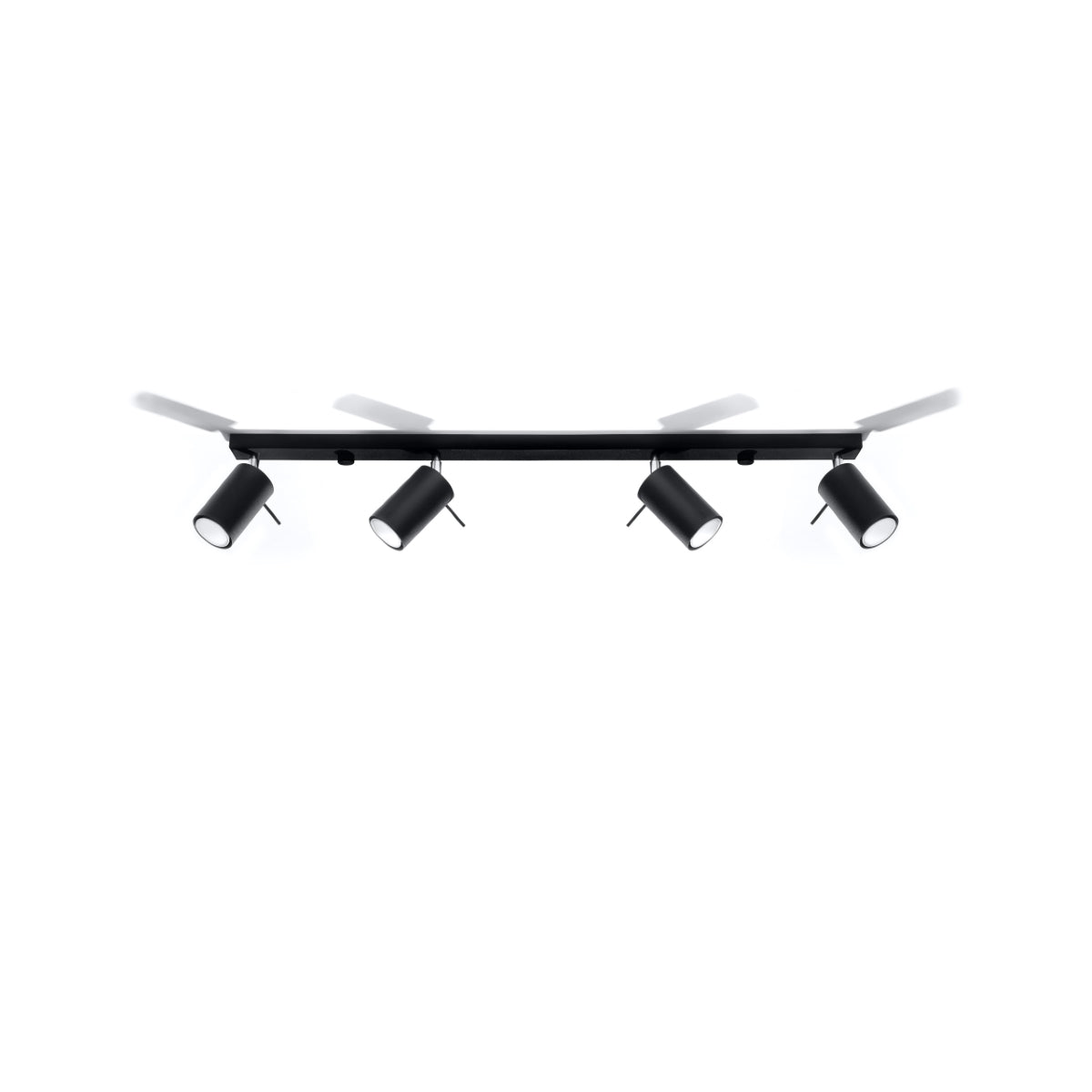 Deckenleuchte RING 4L schwarz
