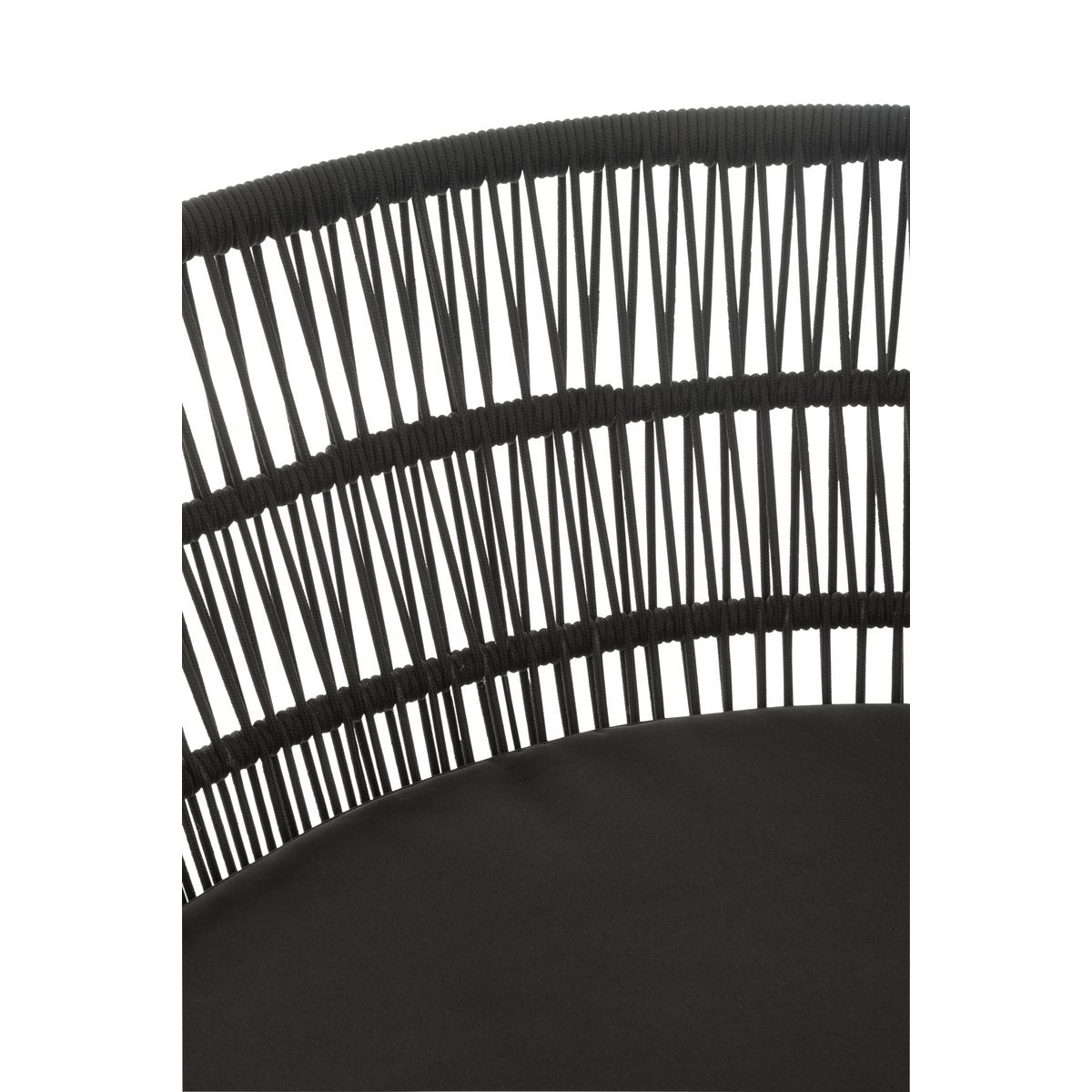 Lounge Sessel Joa Rattanlook schwarz für Garten oder Terrasse