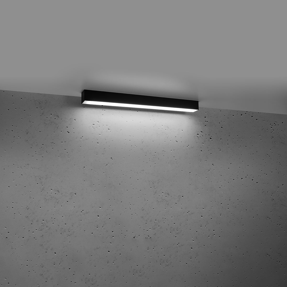 Moderne LED-Deckenleuchte PINNE 67 Schwarz neutralweiss