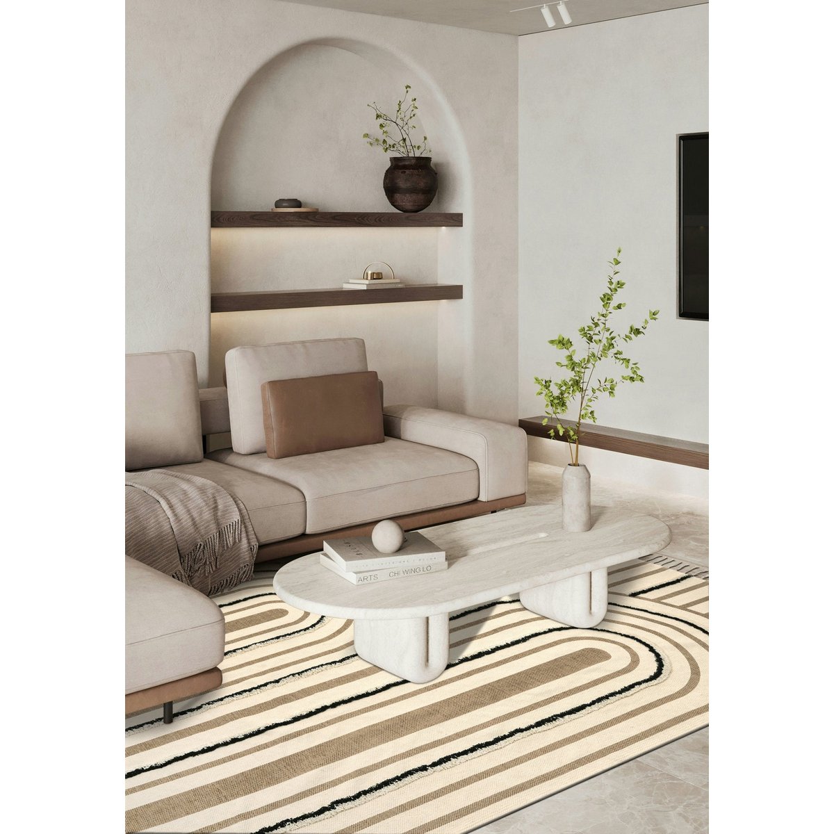 Teppich aus waschbarer Baumwolle mit Maschine Albaner