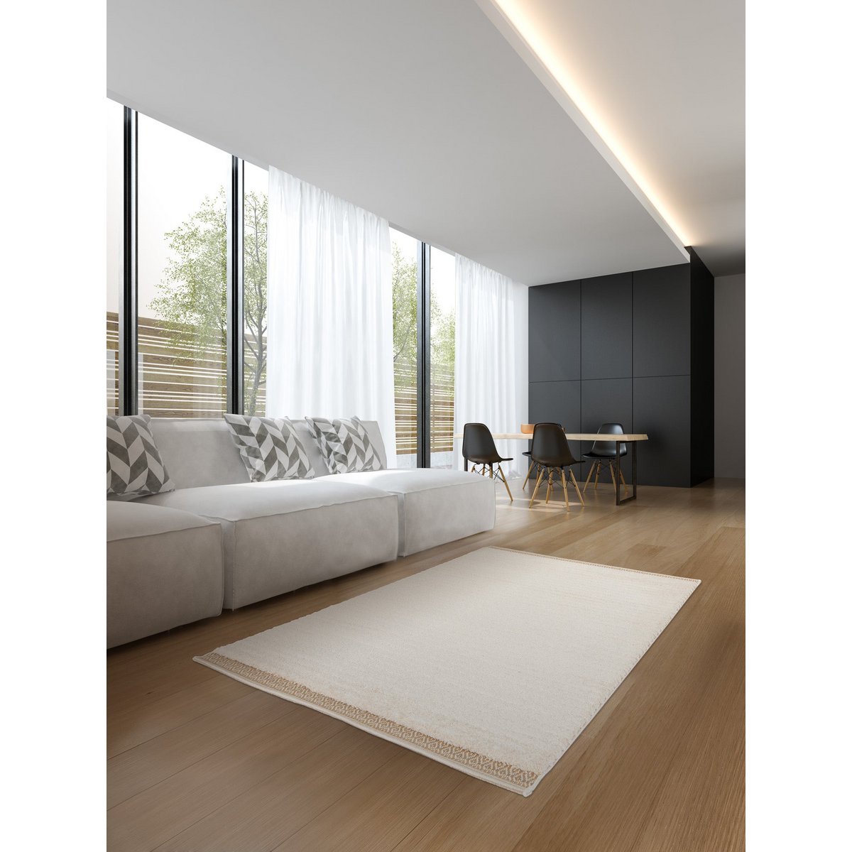 Designteppich mit Astridentlastungseffekt