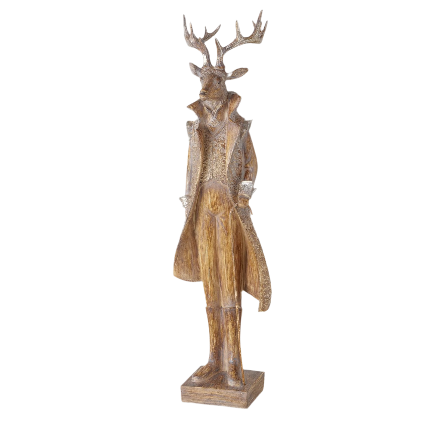 Dekofigur XXL Größe Lord Antlers Hirschfigur Braun 62cm