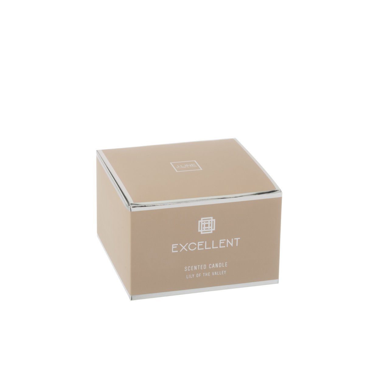 J-Line Duftkerze Excellent – Glas – Beige – L – 40U