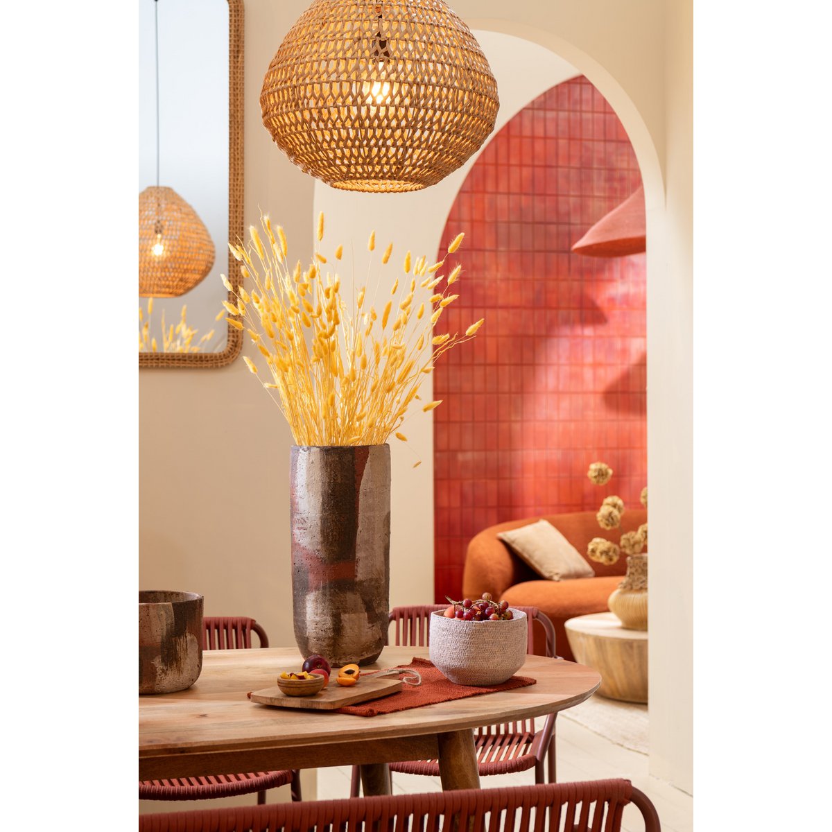 Bodenvase Terra Forma Keramik Vase in rustikalem erdton design