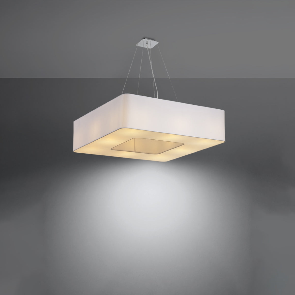 Kronleuchter URANO 80 weiß
