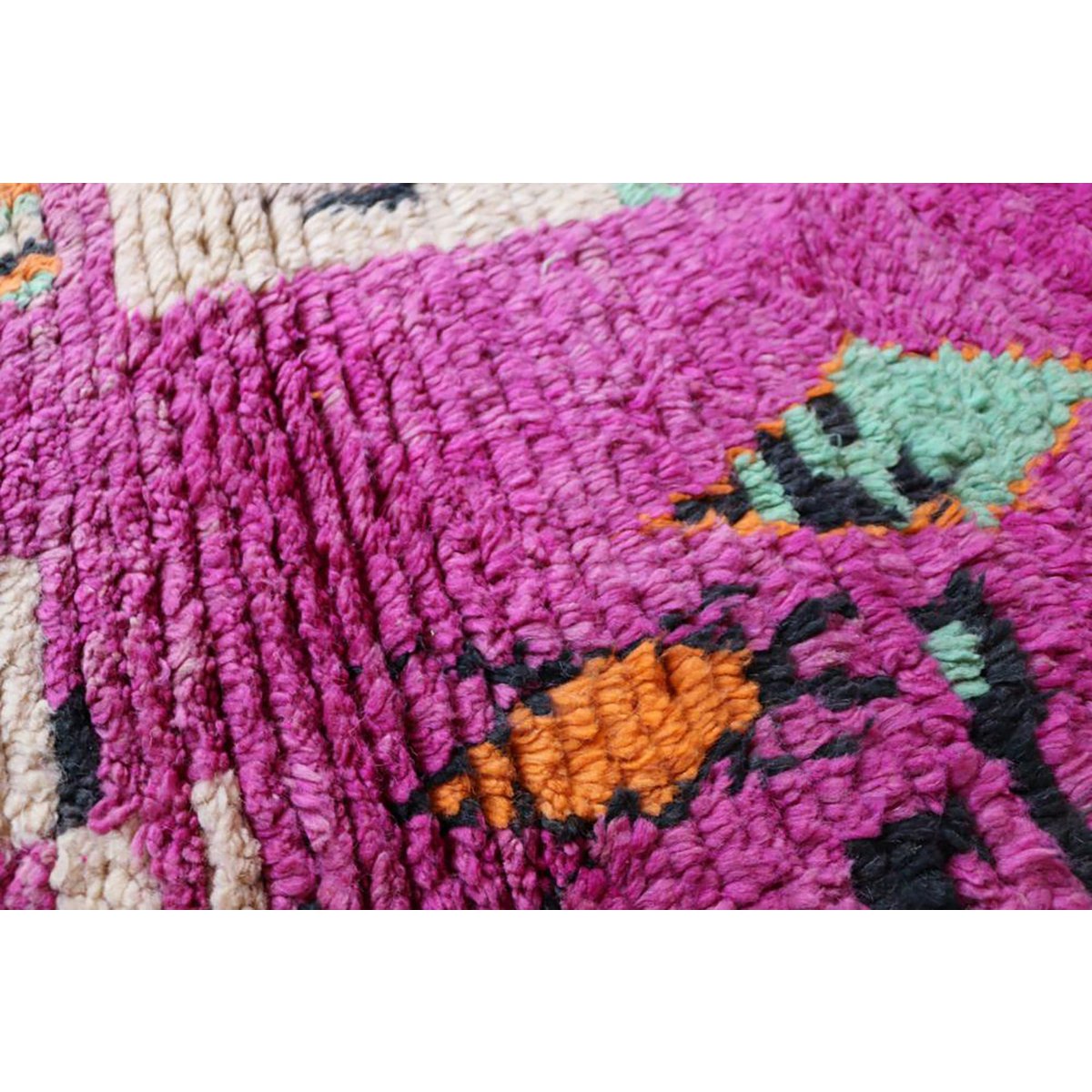 Berber Wolle reiner Spurteppich 69 x 327 cm