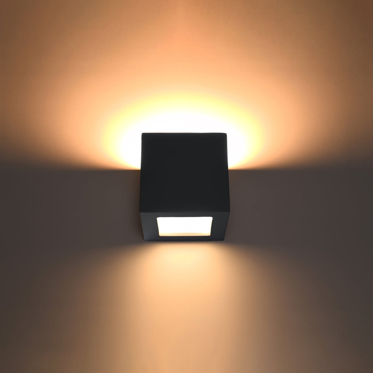 Wall light ceramic LEO black