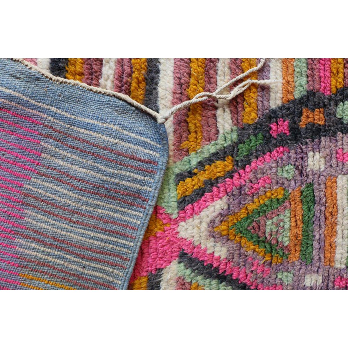 Berberkorridor Teppich in zeitgenössischer Wolle 72 x 355 cm