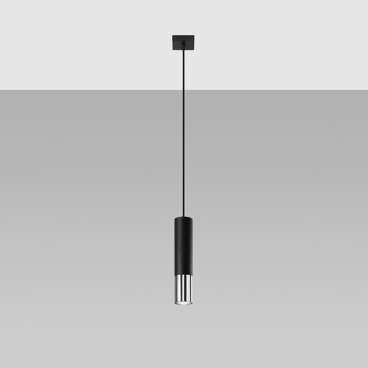 LOOPEZ 1 hanging light black/chrome
