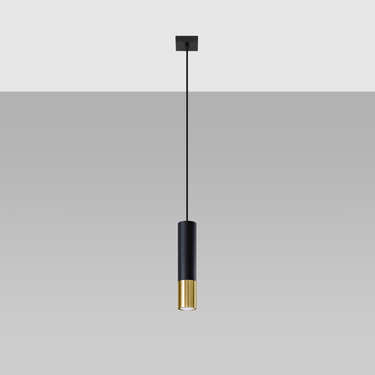 LOOPEZ 1 hanging light black/gold