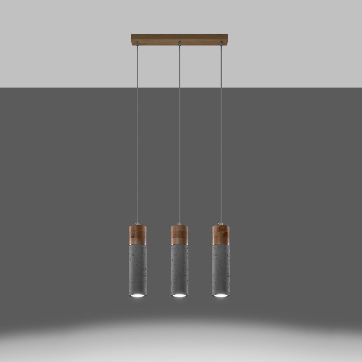 ZANE 3 hanging light grey