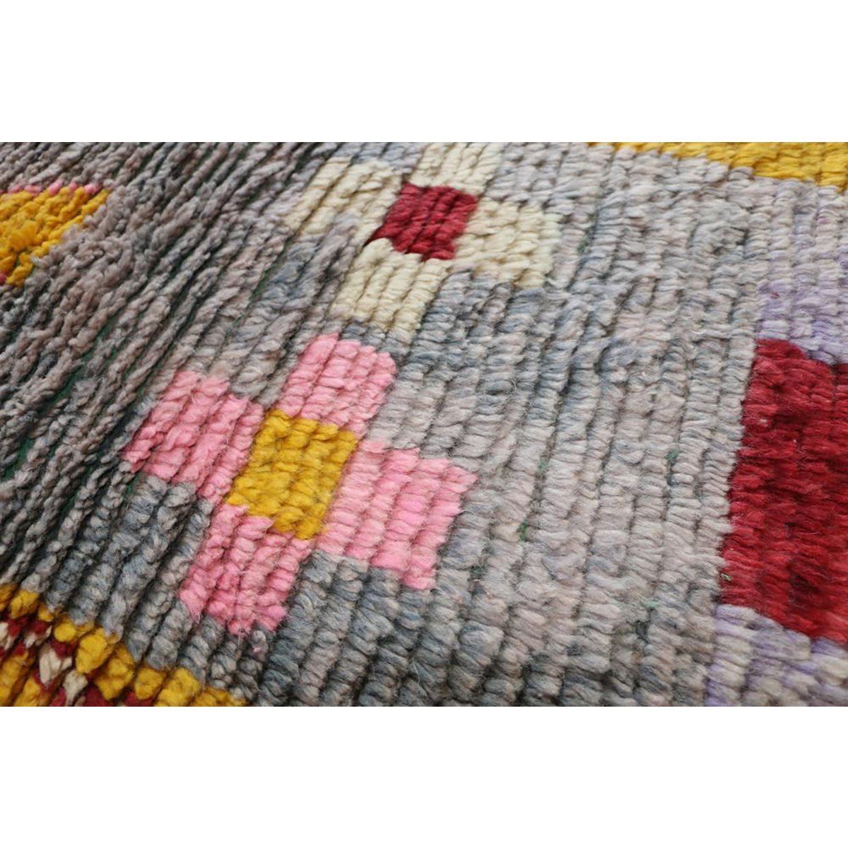 Marokkaner Berberkorridor Teppich reines Wolle 67 x 356 cm