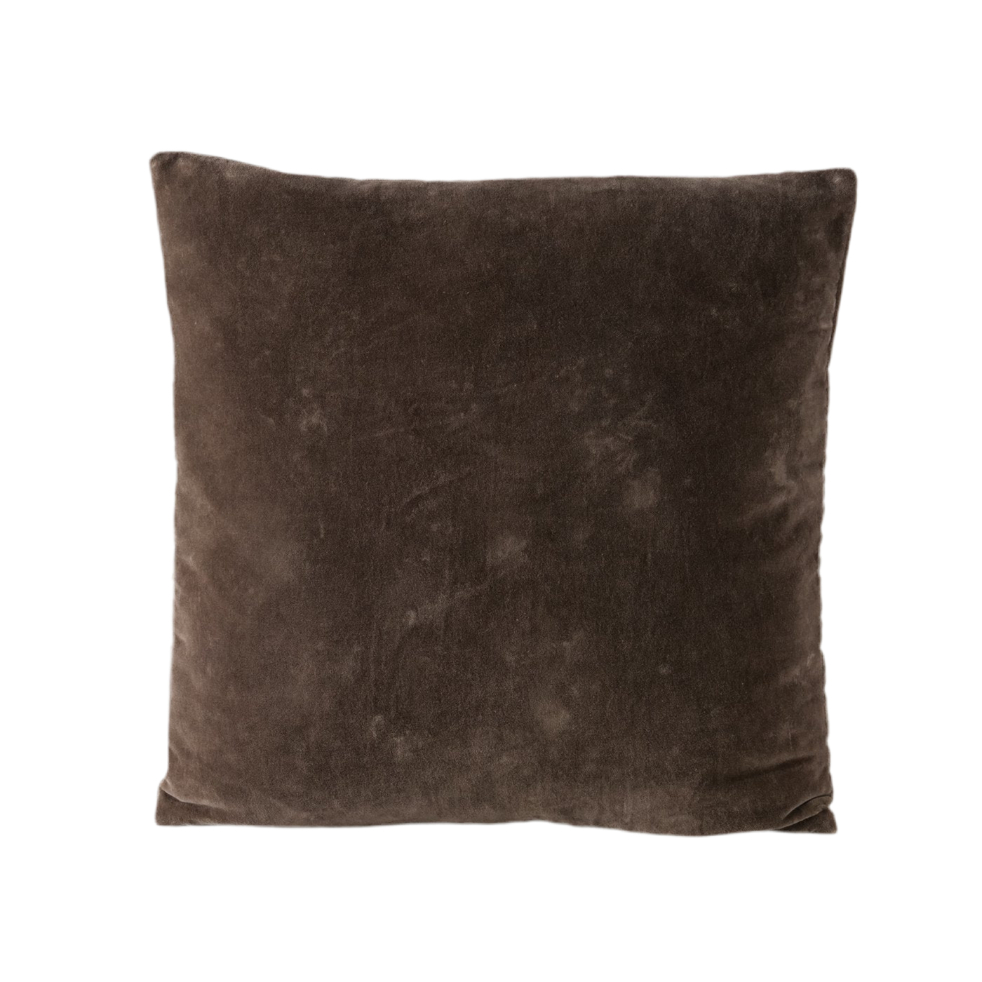Decoratief kussen Florena Terra 45x45 cm handgeborduurd bruin bloemenmotief