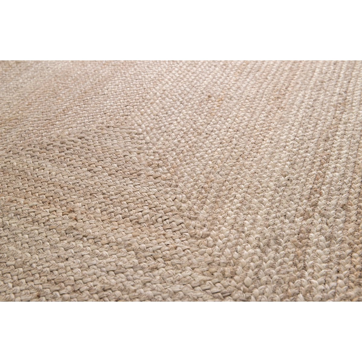 Indira handgefertigter geflochtener Jute -Teppich