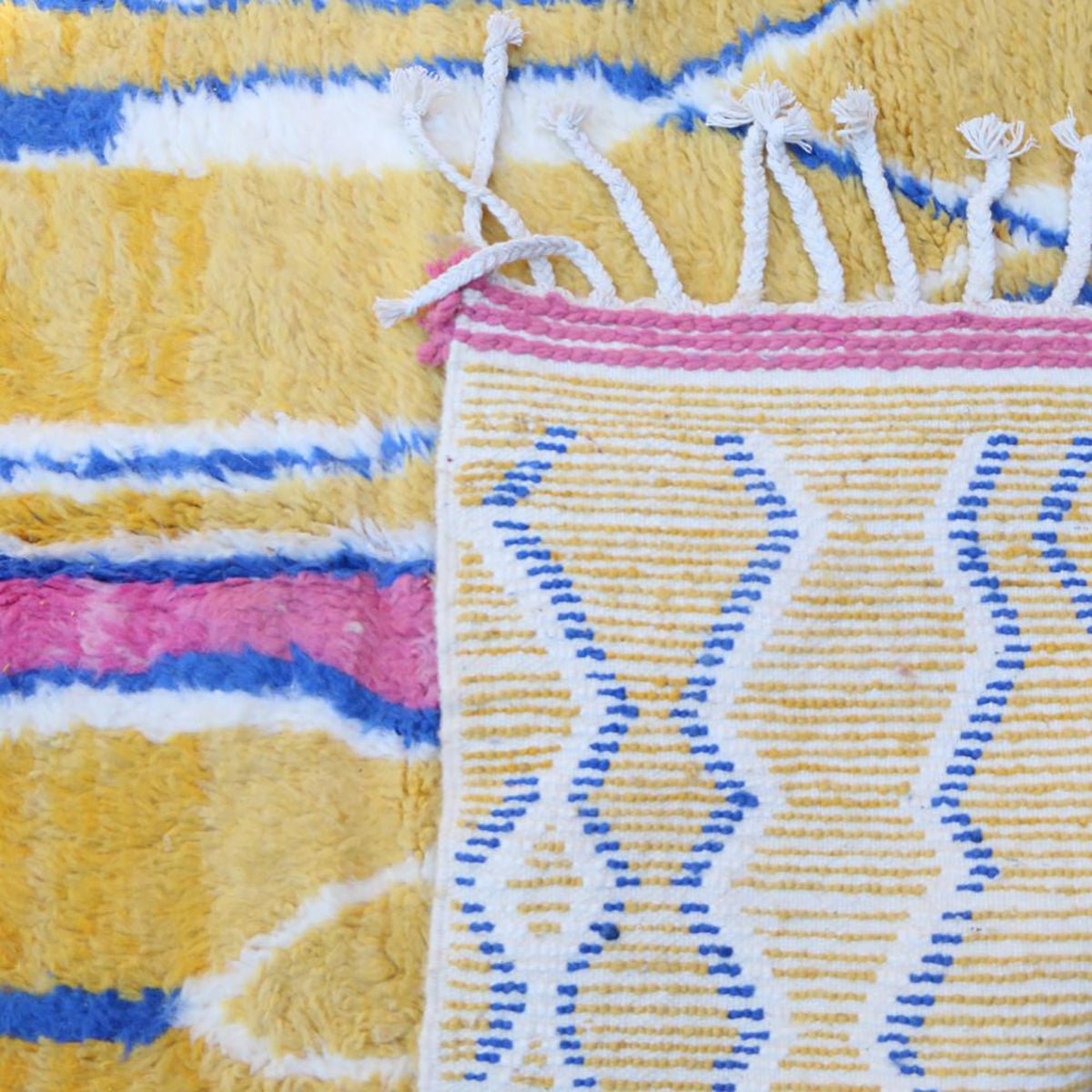 Marokkaans Berber tapijt van zuiver wol 145 x 259 cm