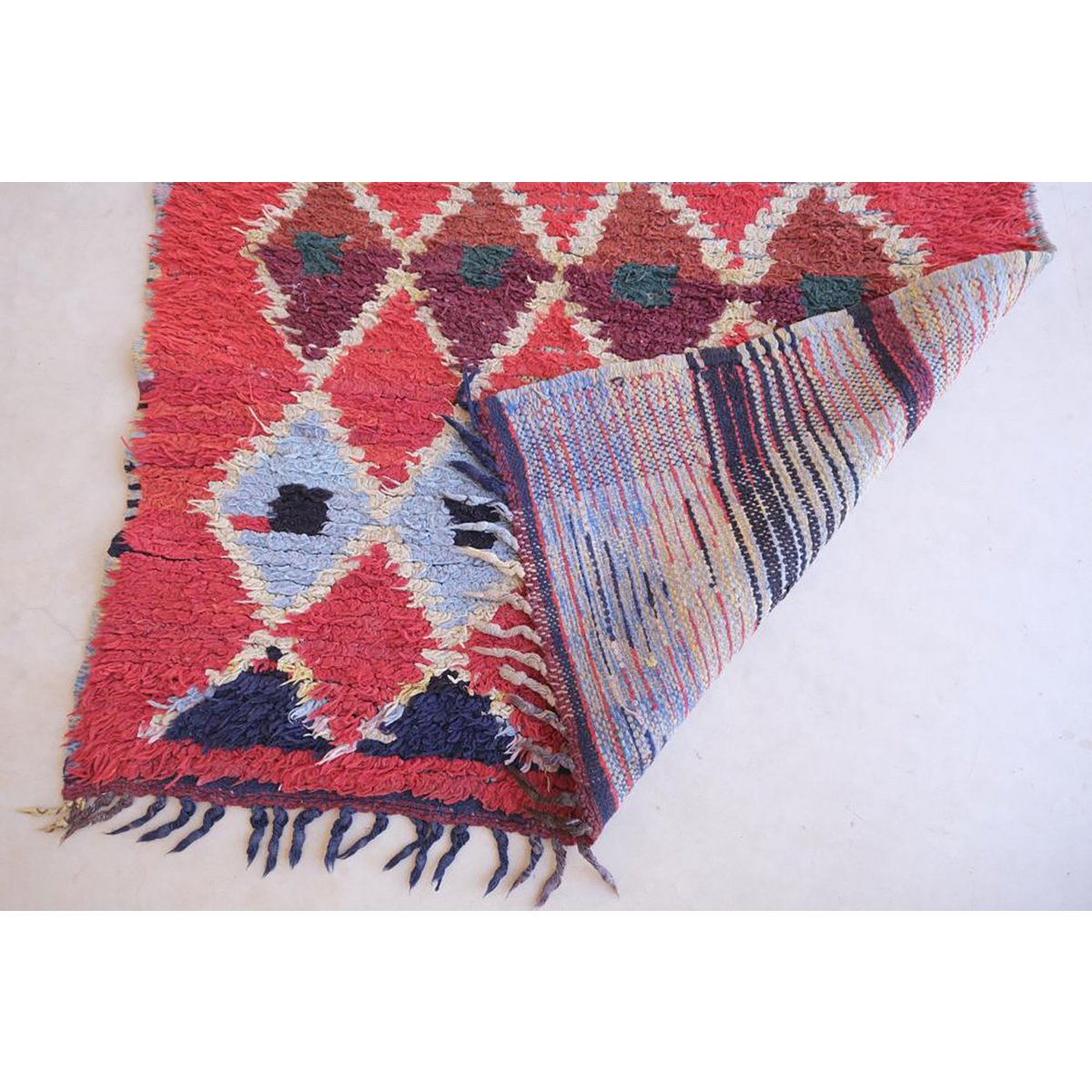 Vintage Tribal Berber Korridor Teppich 81 x 352 cm