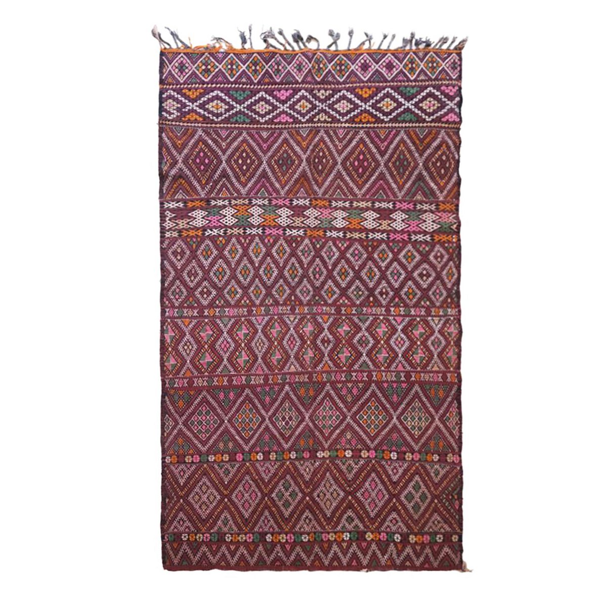 Marokkaner Berber Kilim Teppich reines Woll 190 x 311 cm