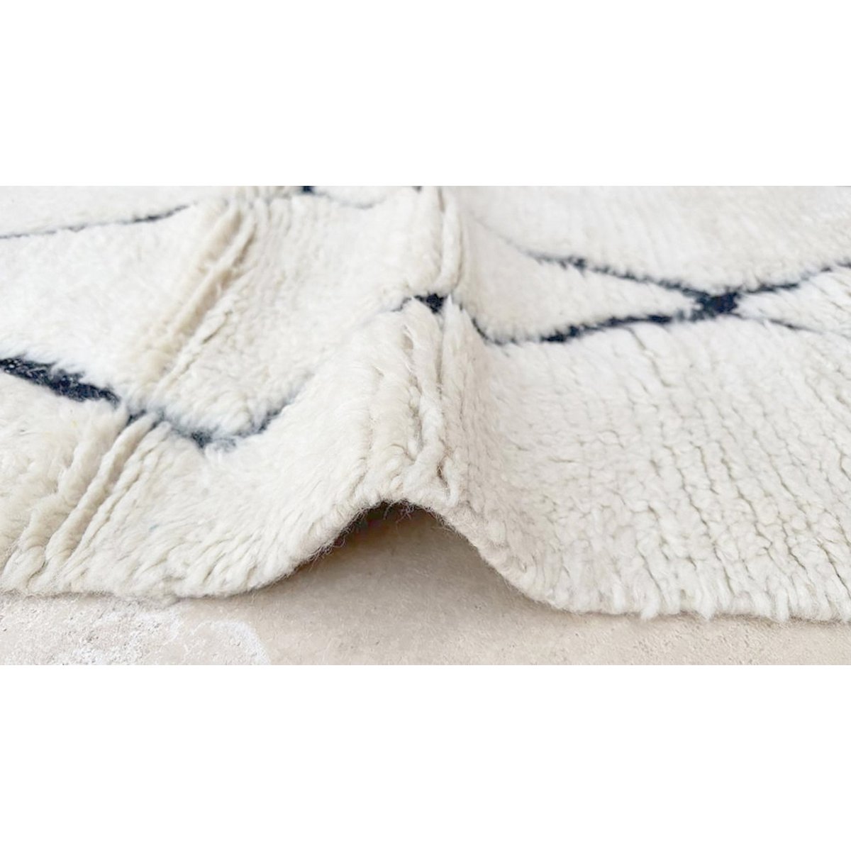 Marokkaner Berber Teppich reines Woll 103 x 167 cm