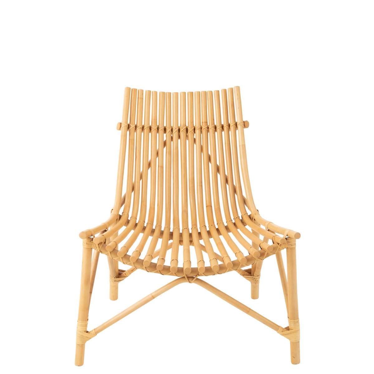 Lounge Sessel Bali aus Rattan Braun Jline Stuhl Design