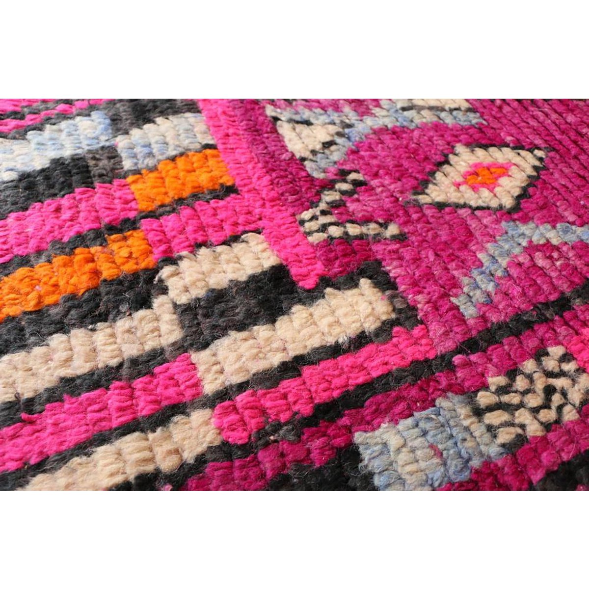 Marokkaner Berberkorridor Teppich reines Woll 77 x 514 cm