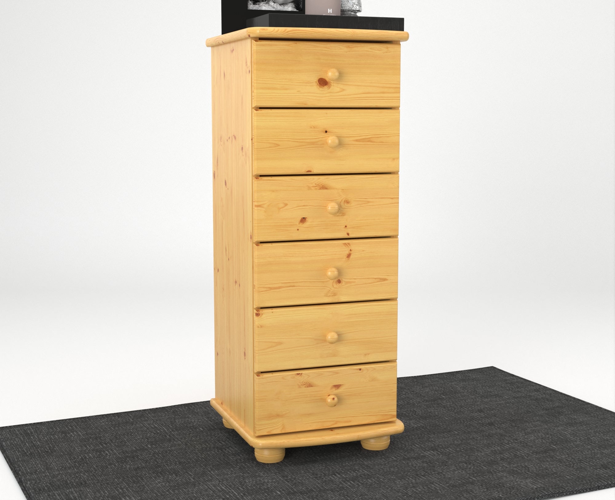 Anika Kiefer Massivholz Kommode | 6-Schubladen | 100% Bio Kiefer