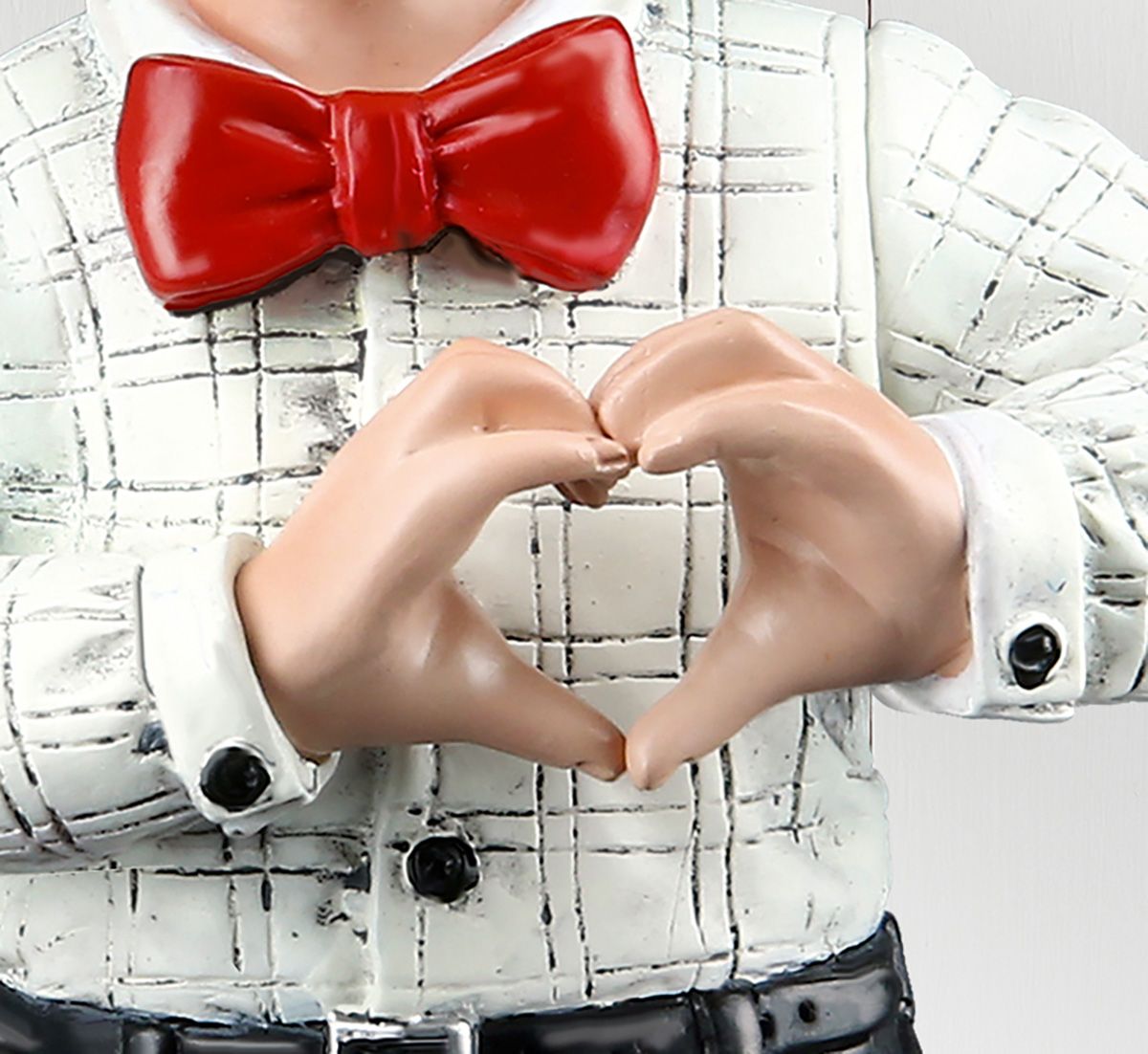 Clownfigur Von Herzen aus Kunstharz - Liebevolle Dekoration