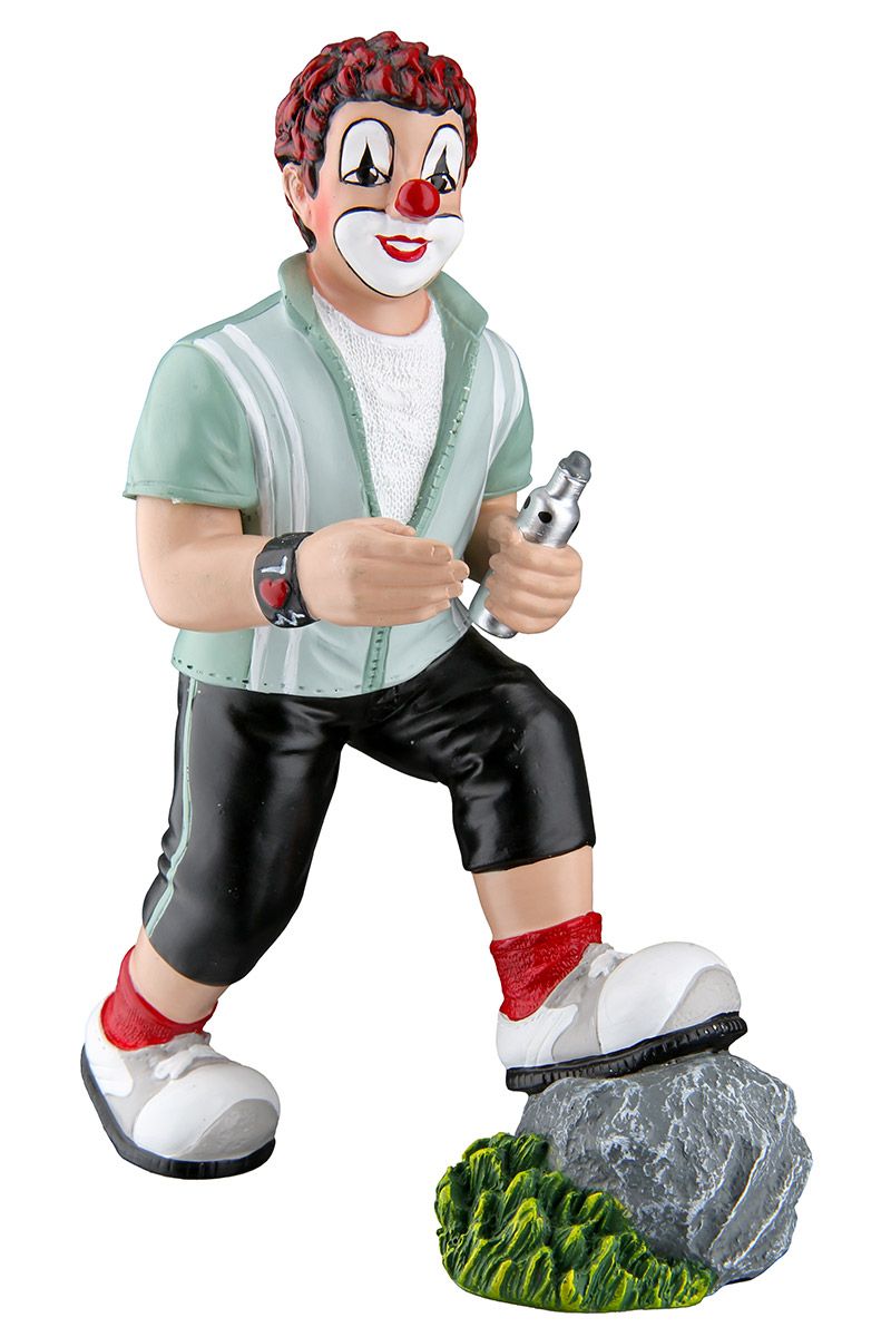 Clownfigur Bleib Fit Kunstharz Handbemalt 14,5 cm