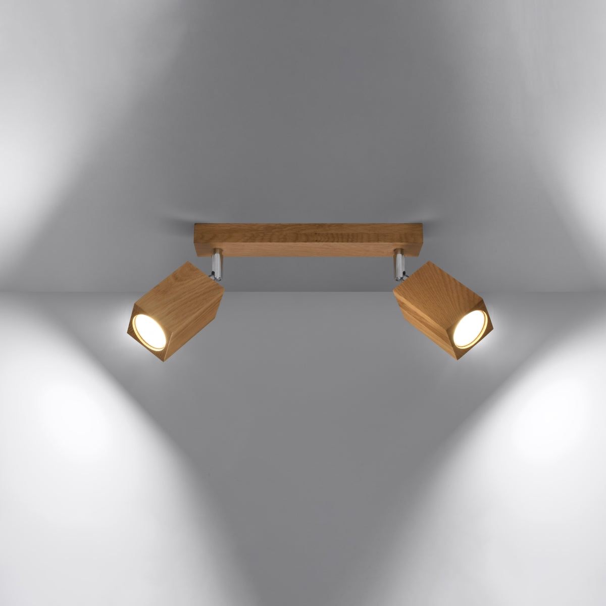 Plafondlamp KEKE 2 eiken