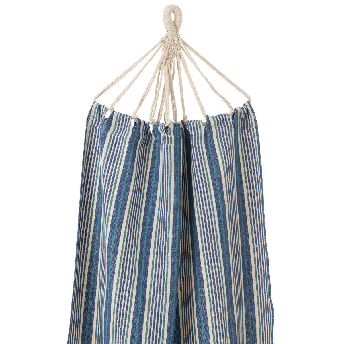 Hängematte Streifen Baumwolle/Polyester Blau/Weiß